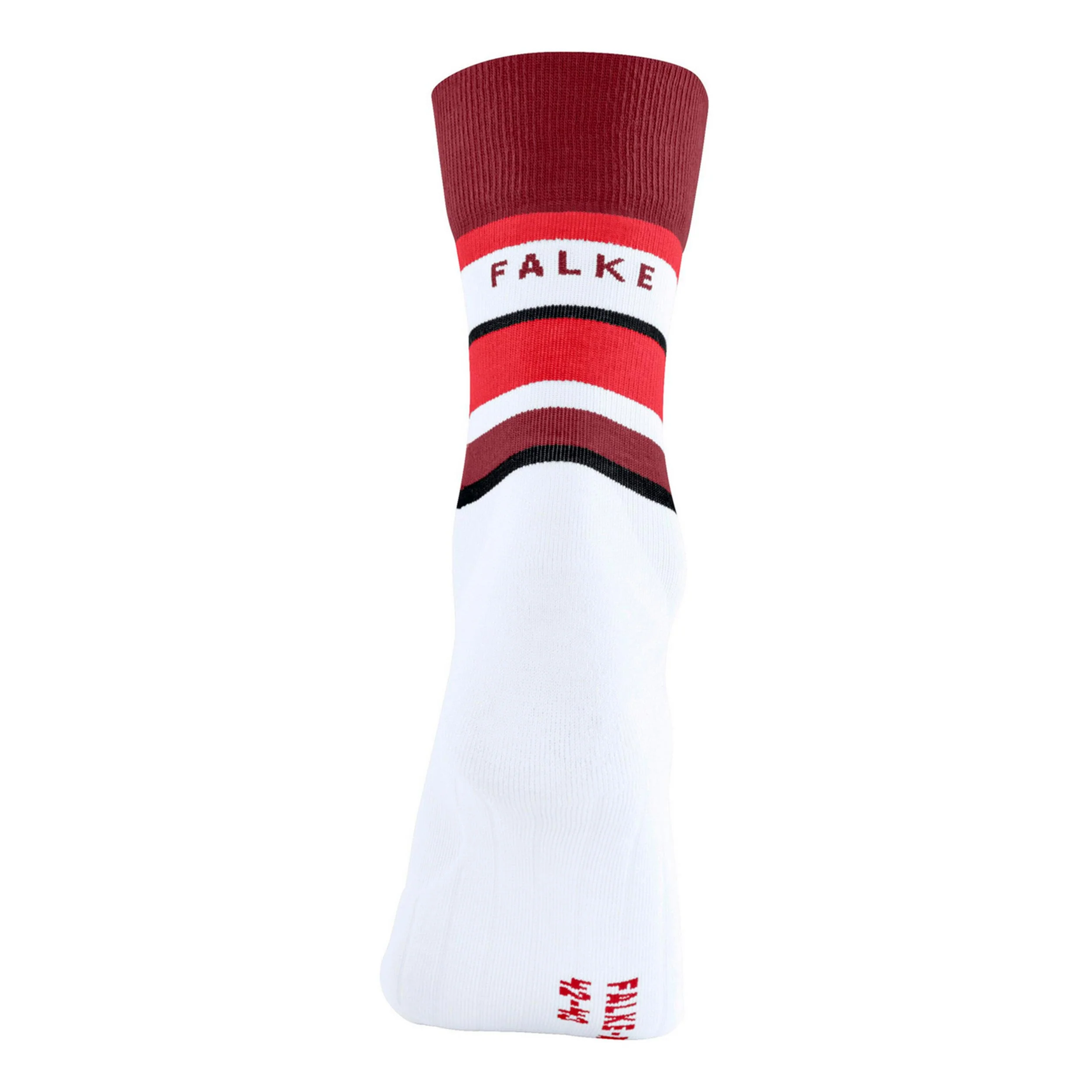 RU4 Endurance Compression Laufsocken Damen-weiß, dunkelrot - Image 2