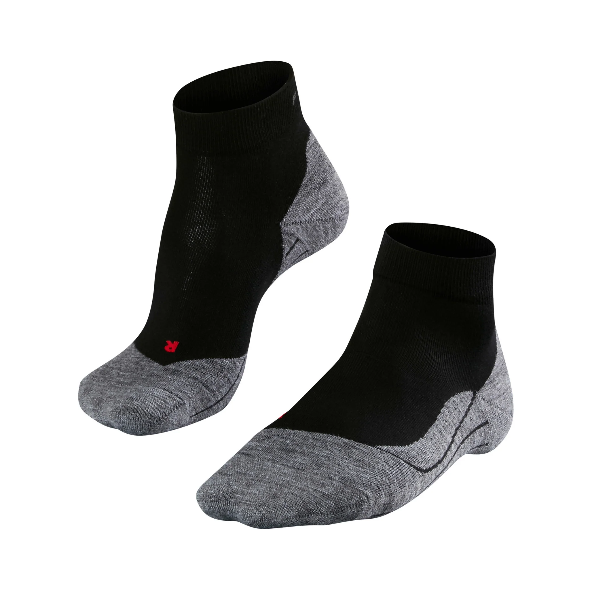 RU4 Endurance Short Laufsocken Herren-Schwarz,Grau