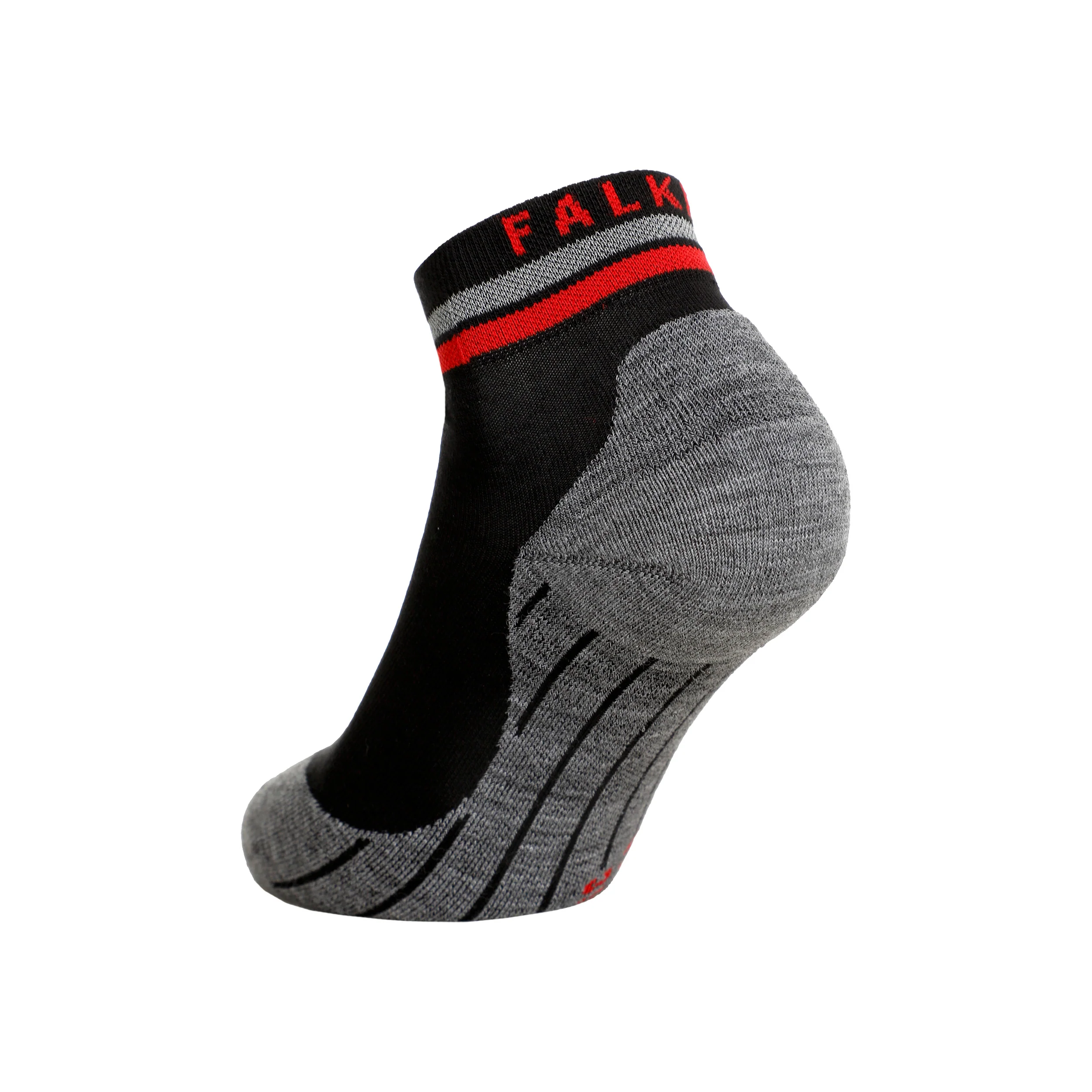 RU4 Endurance Short Reflect Laufsocken Damen-Schwarz - Image 2