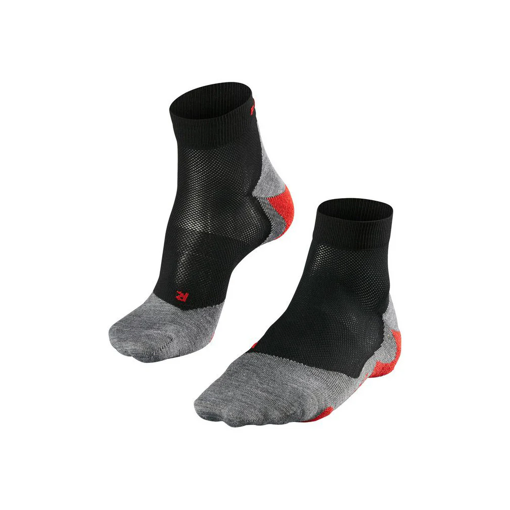 RU5 Race Short Laufsocken Herren-Schwarz,Hellgrau