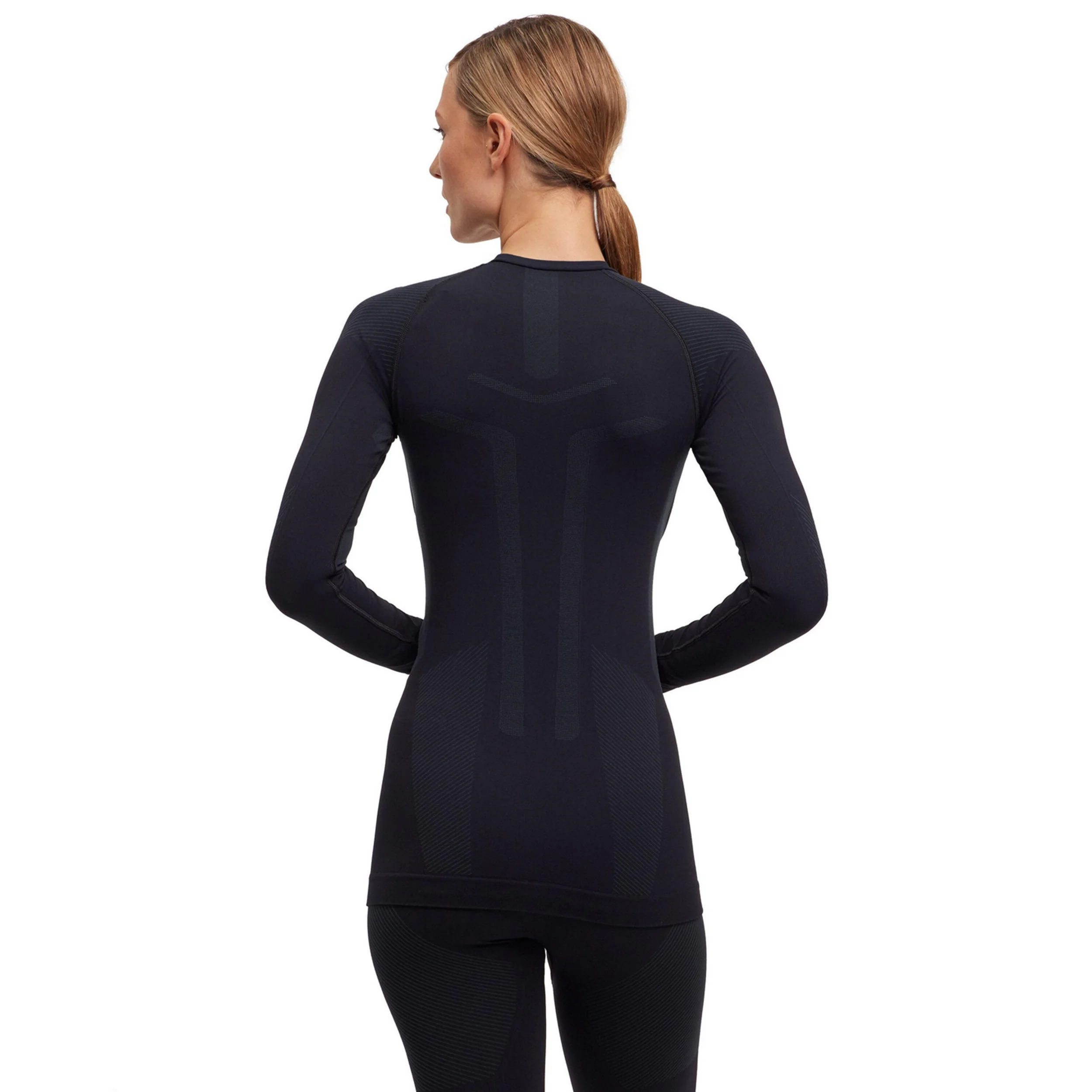Warm Longsleeve Damen-Schwarz - Image 4