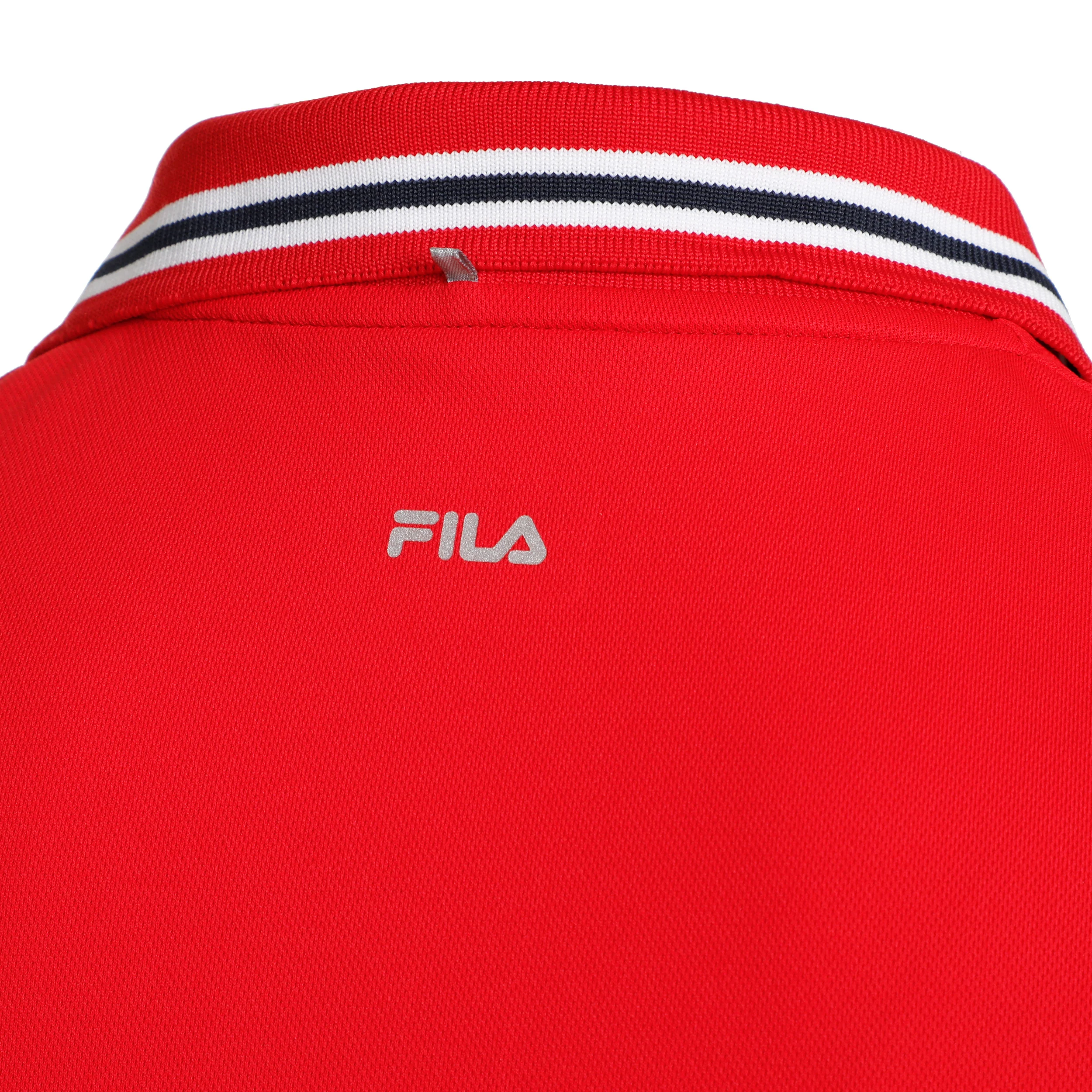 Piro Polo Herren-Rot,Weiß - Image 4