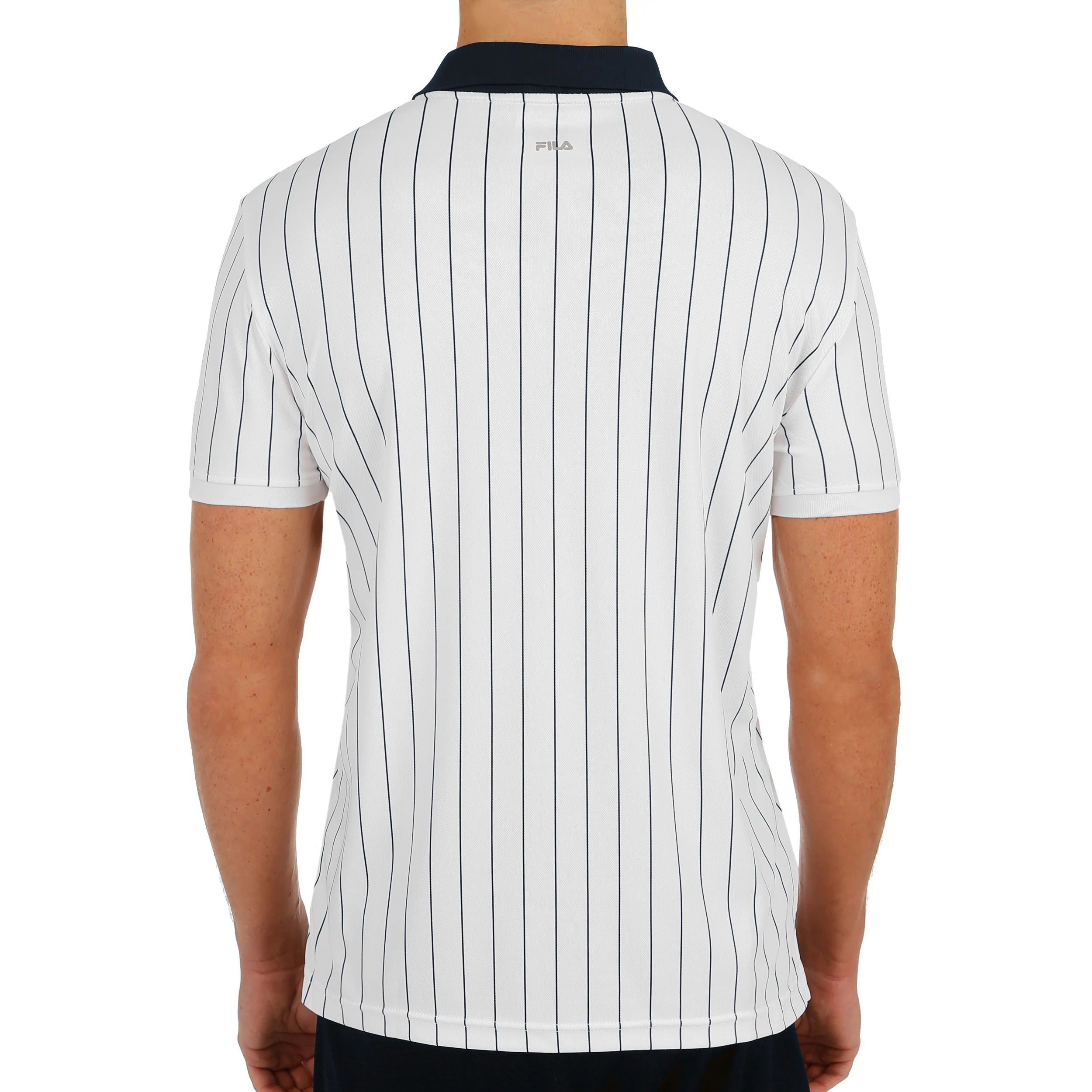 Stripes Polo Herren-Weiß,Dunkelblau - Image 4