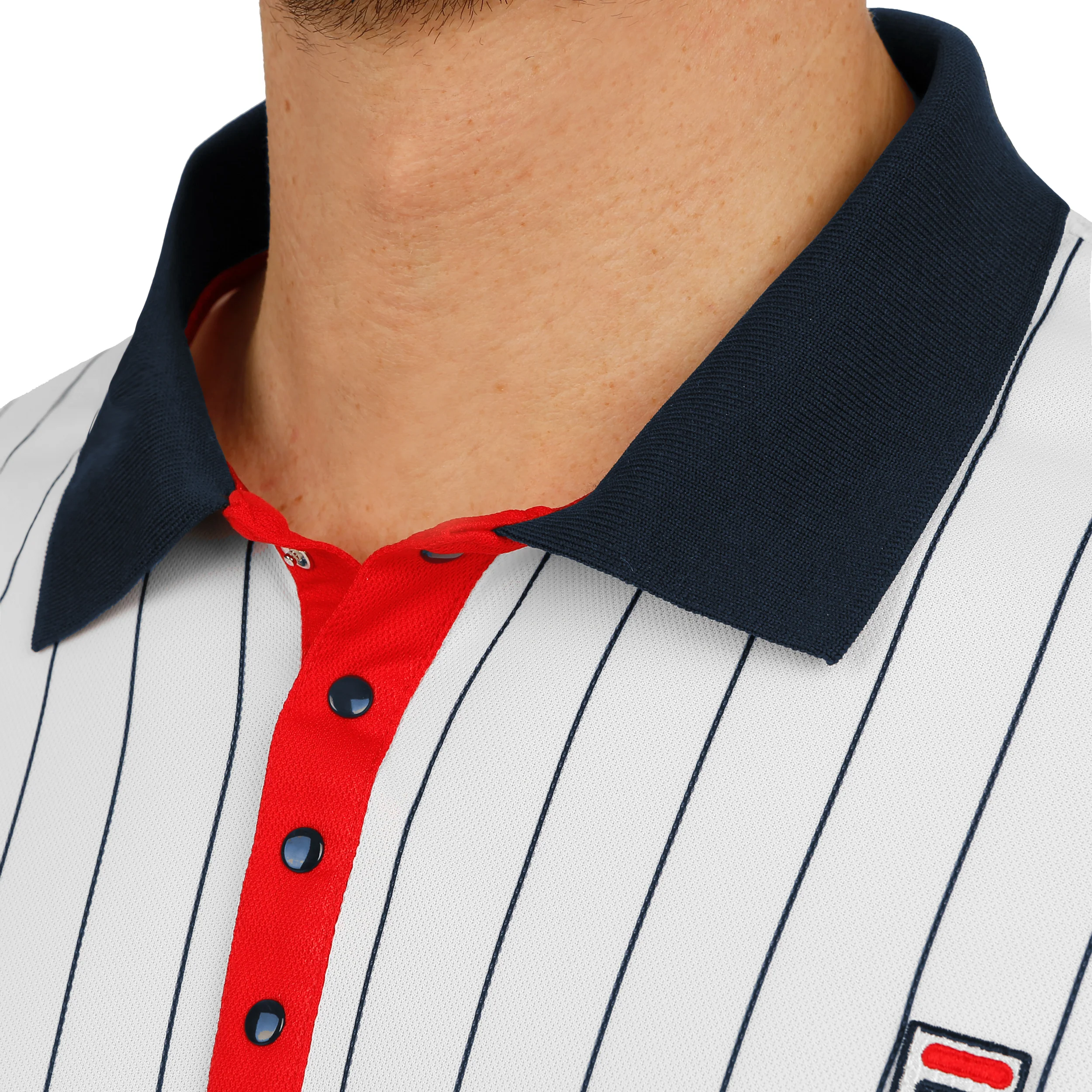 Stripes Polo Herren-Weiß,Dunkelblau - Image 5