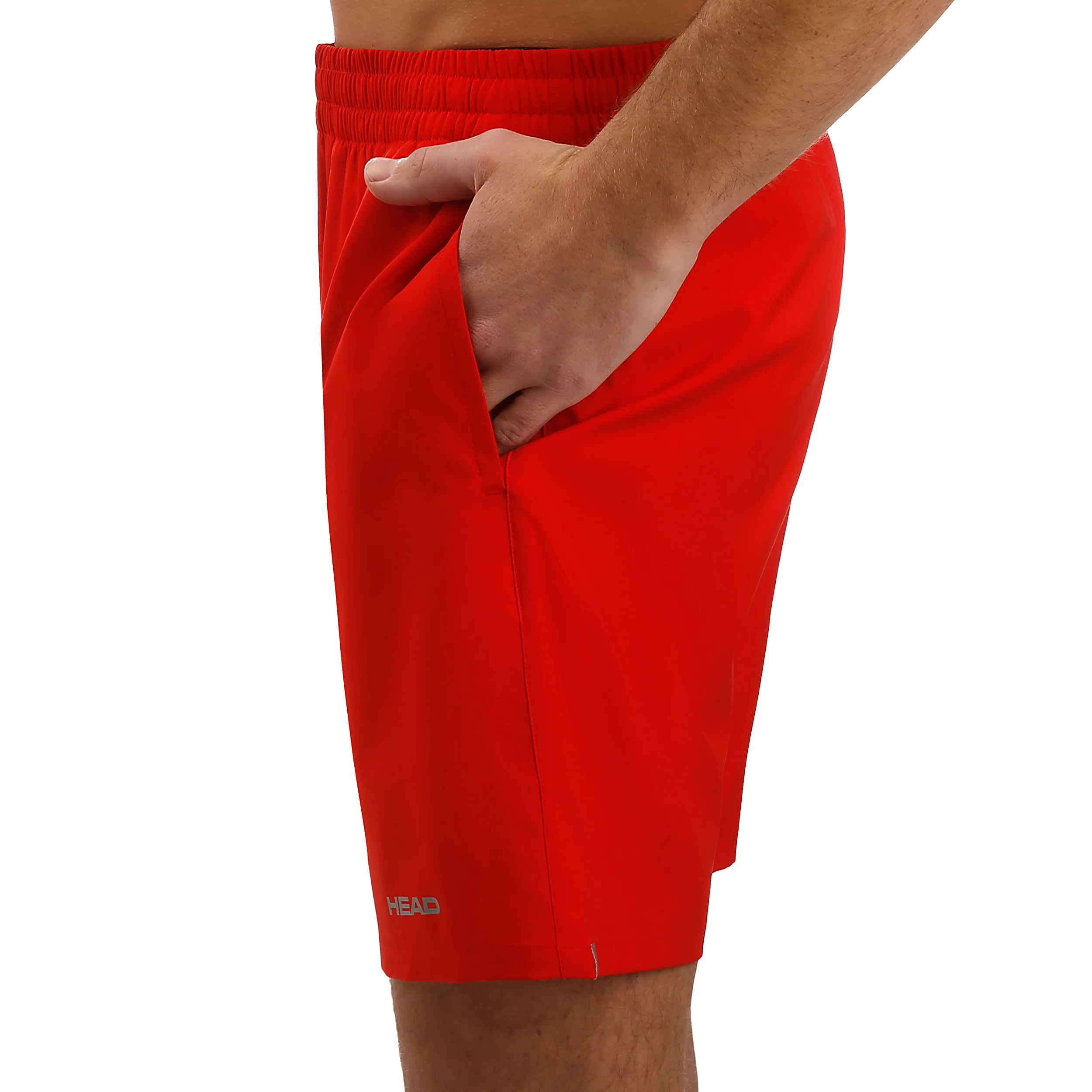 Club 7in Shorts Herren-Rot,Silber - Image 4