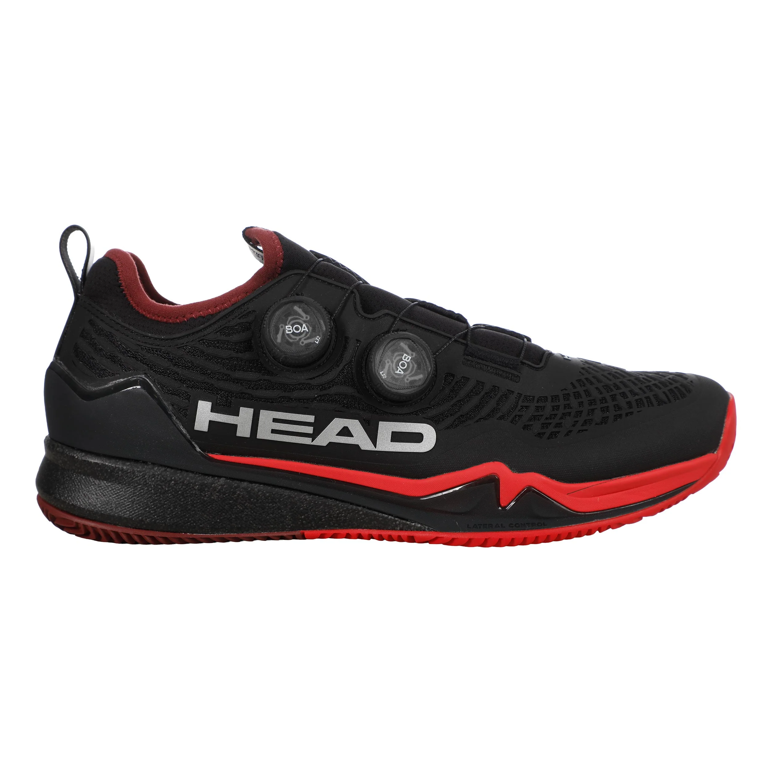Endure Pro Sandplatzschuh Herren-schwarz, rot
