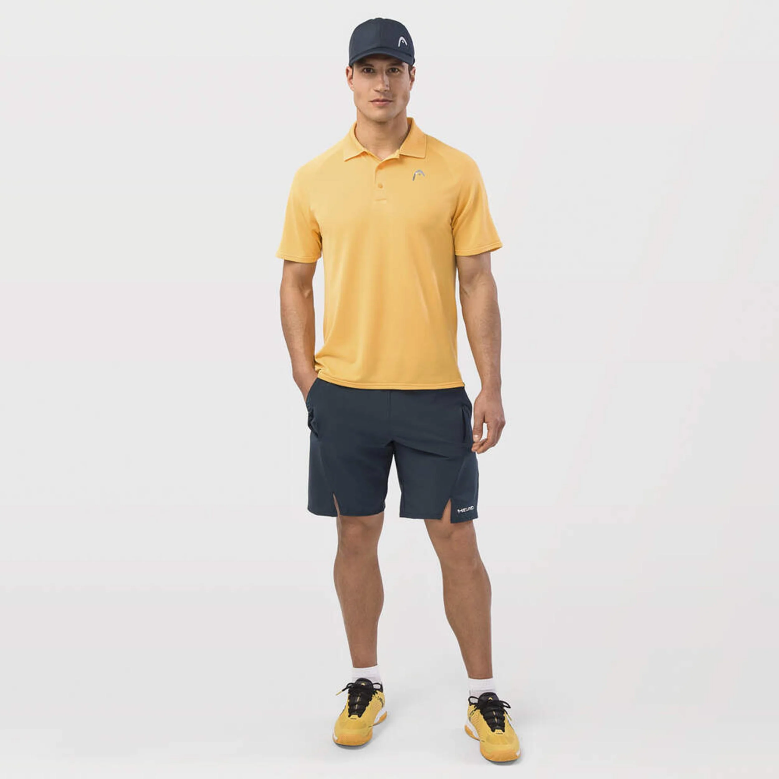 Performance Shorts Herren-Dunkelblau,Goldgelb - Image 8