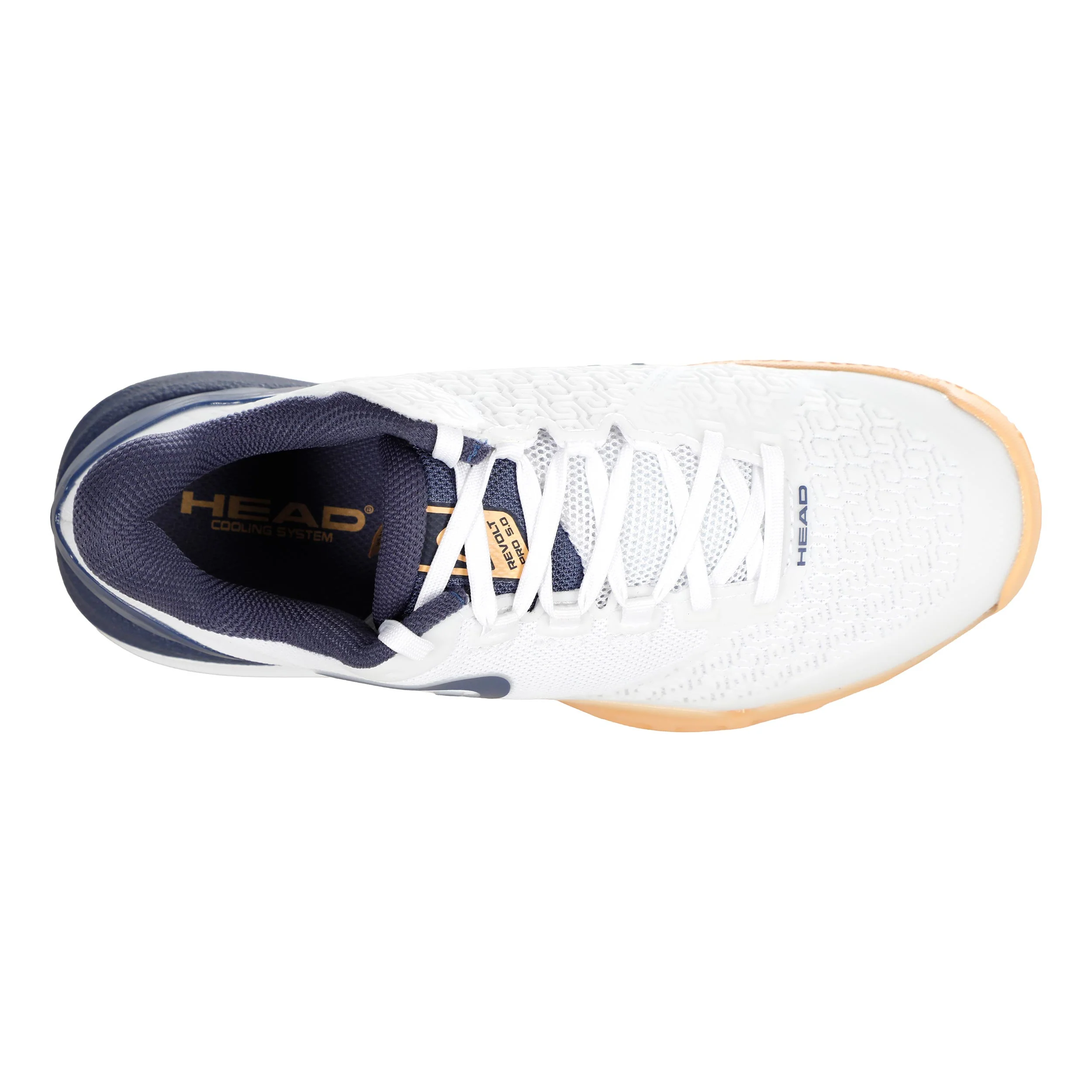 Revolt Pro 5.0  Sandplatzschuh Damen-weiß, apricot - Image 3