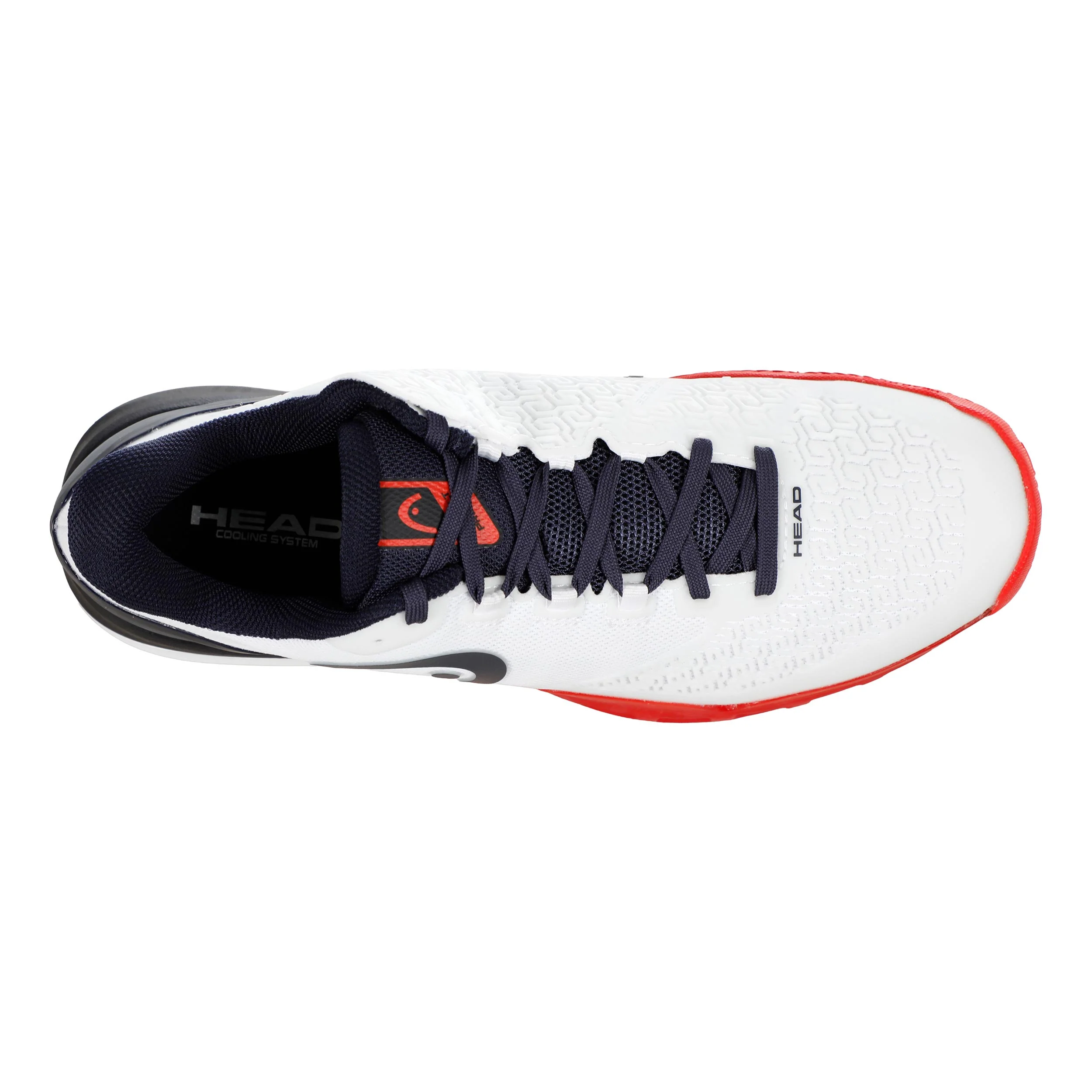 Revolt Pro 5.0  Sandplatzschuh Herren-weiß, dunkelblau - Image 3