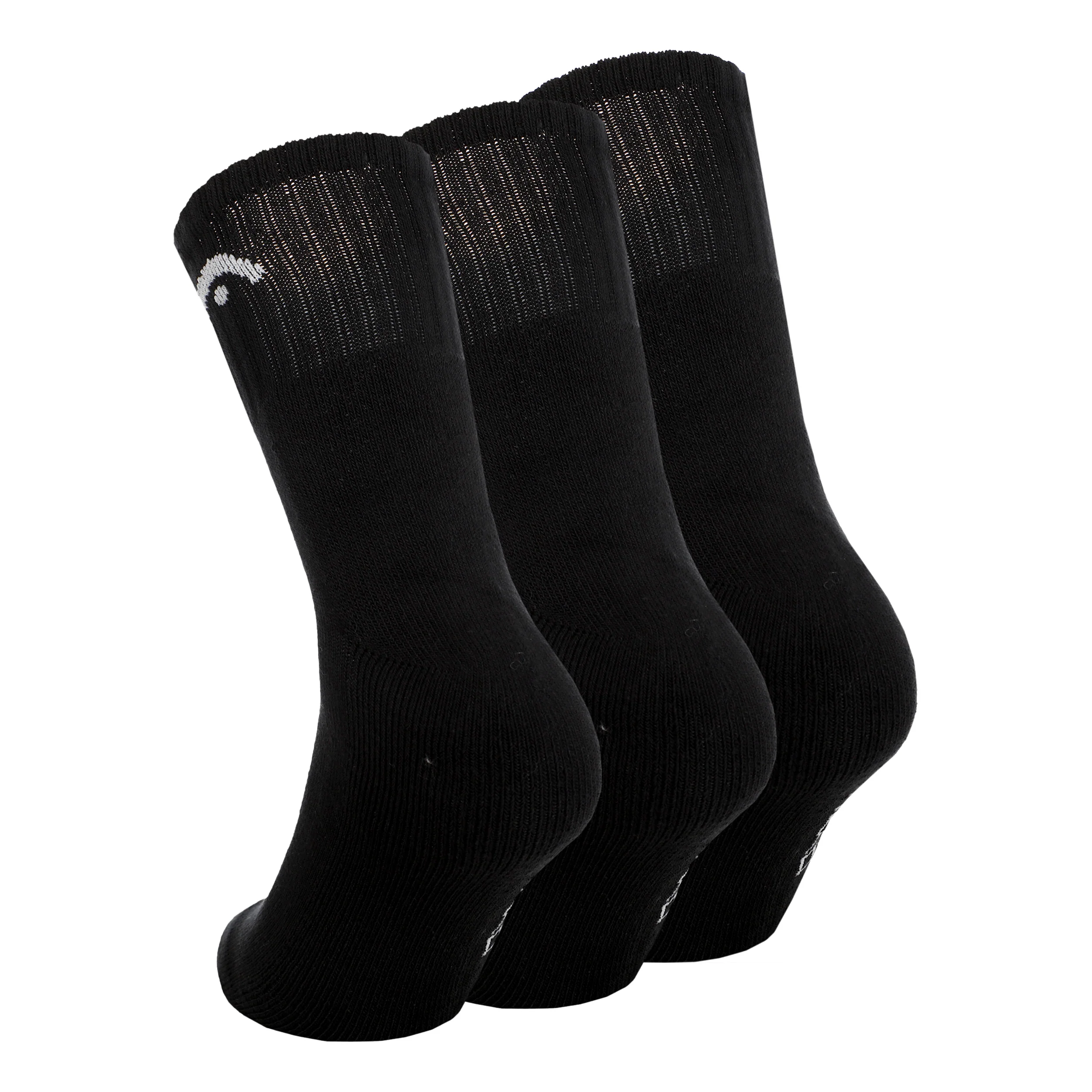 Short Crew Tennissocken 3er Pack Unisex - schwarz, - Image 2