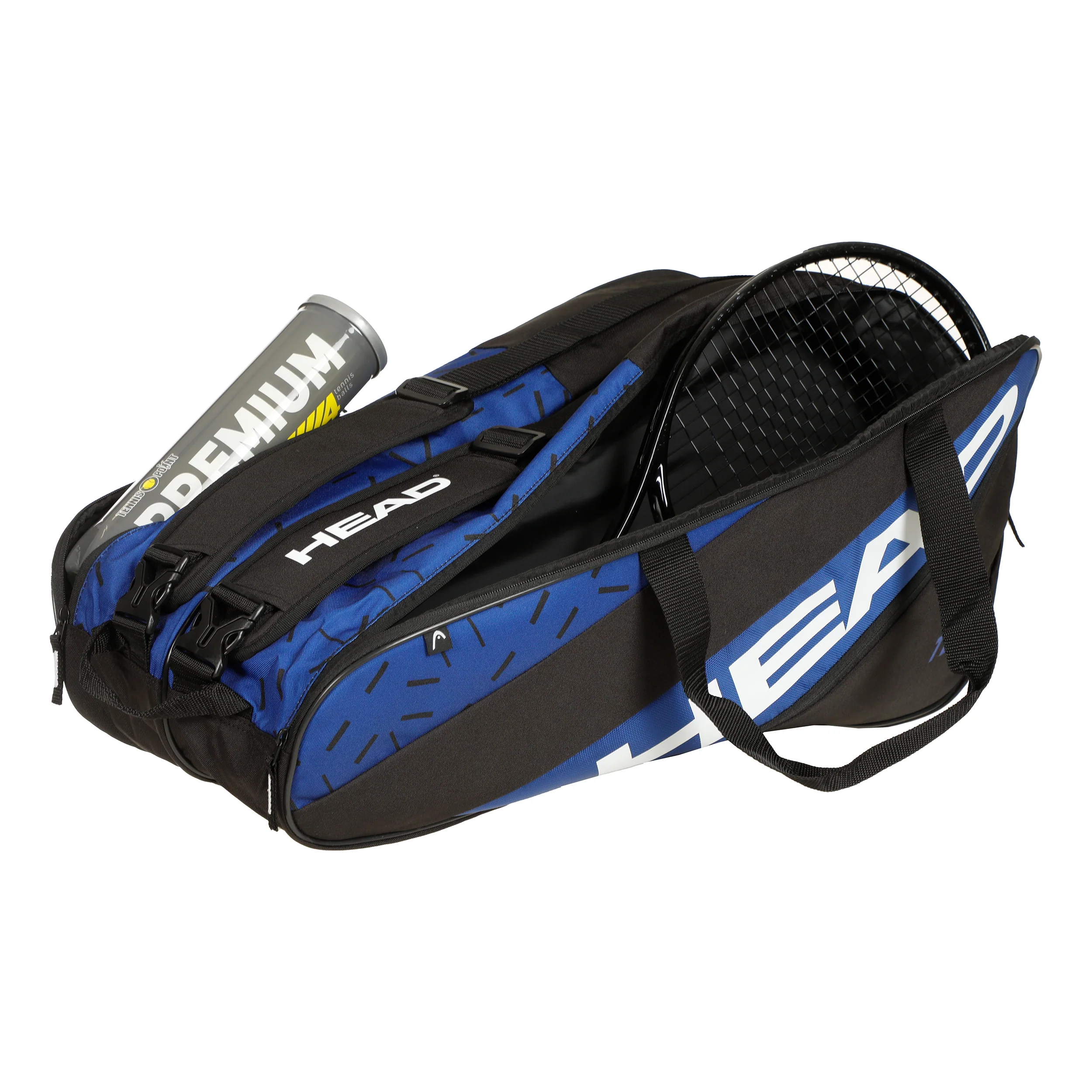 Team Racquet Bag L Schlägertasche-Schwarz,Blau - Image 4