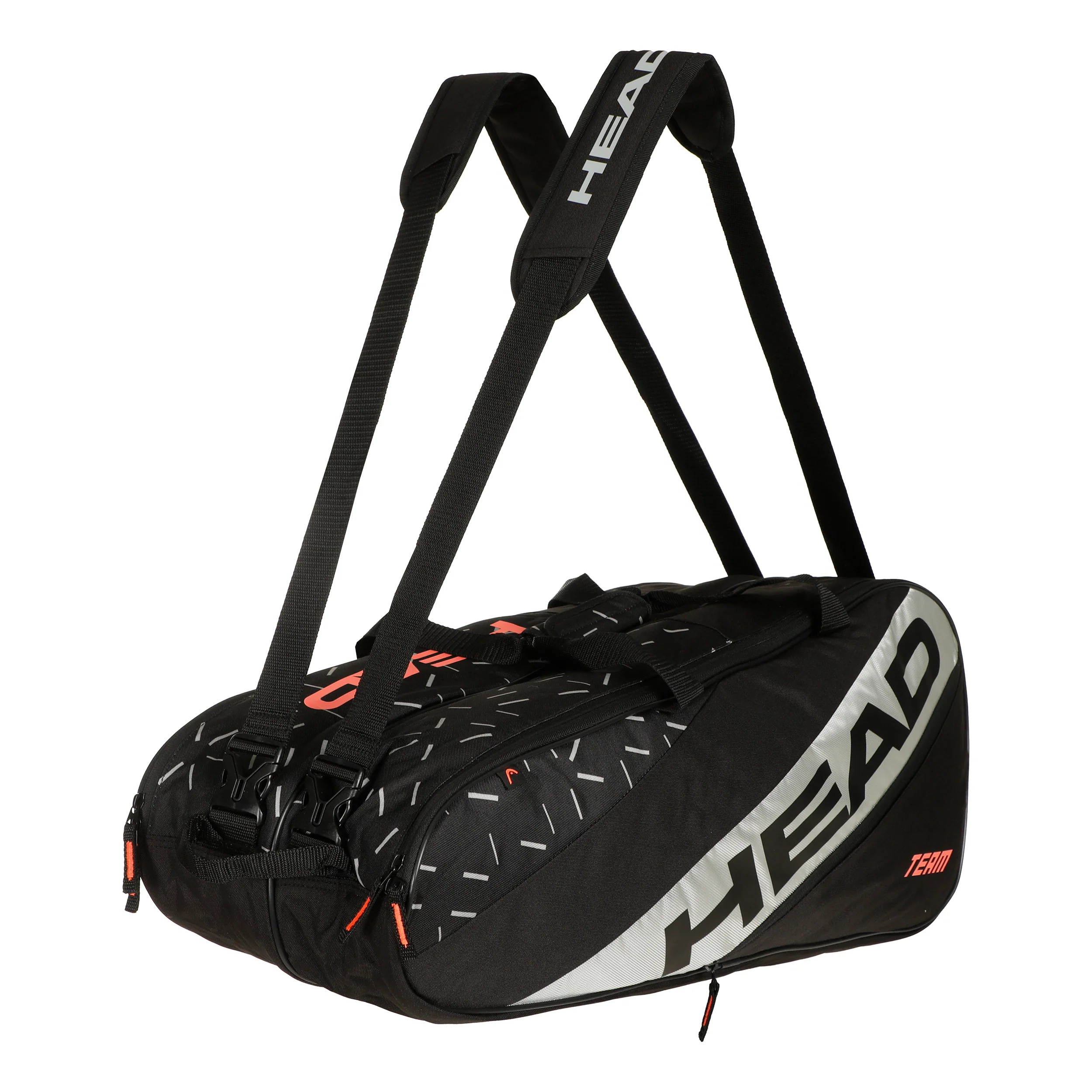 Team Racquet Bag L Schlägertasche-Schwarz,Grau - Image 7