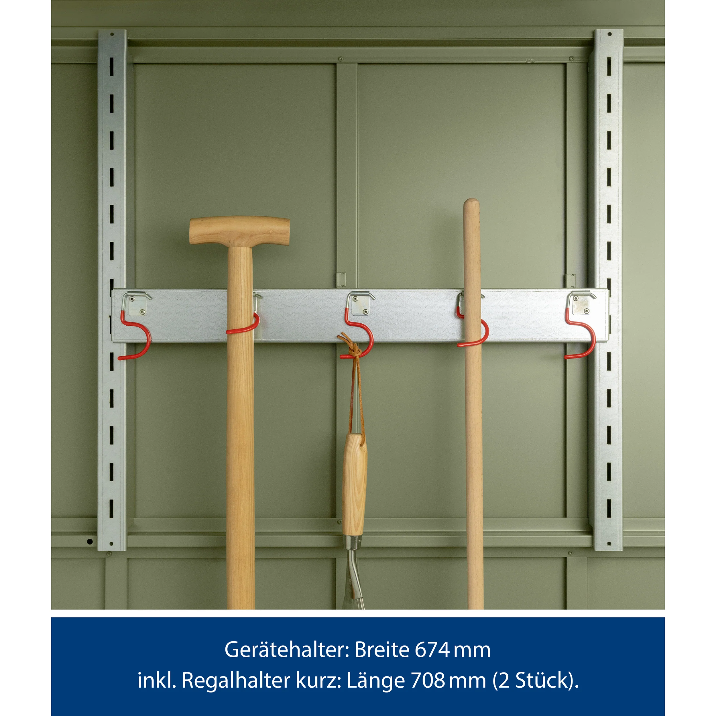 Regalhalter Inkl. Gerätehalter-Silber - Image 2