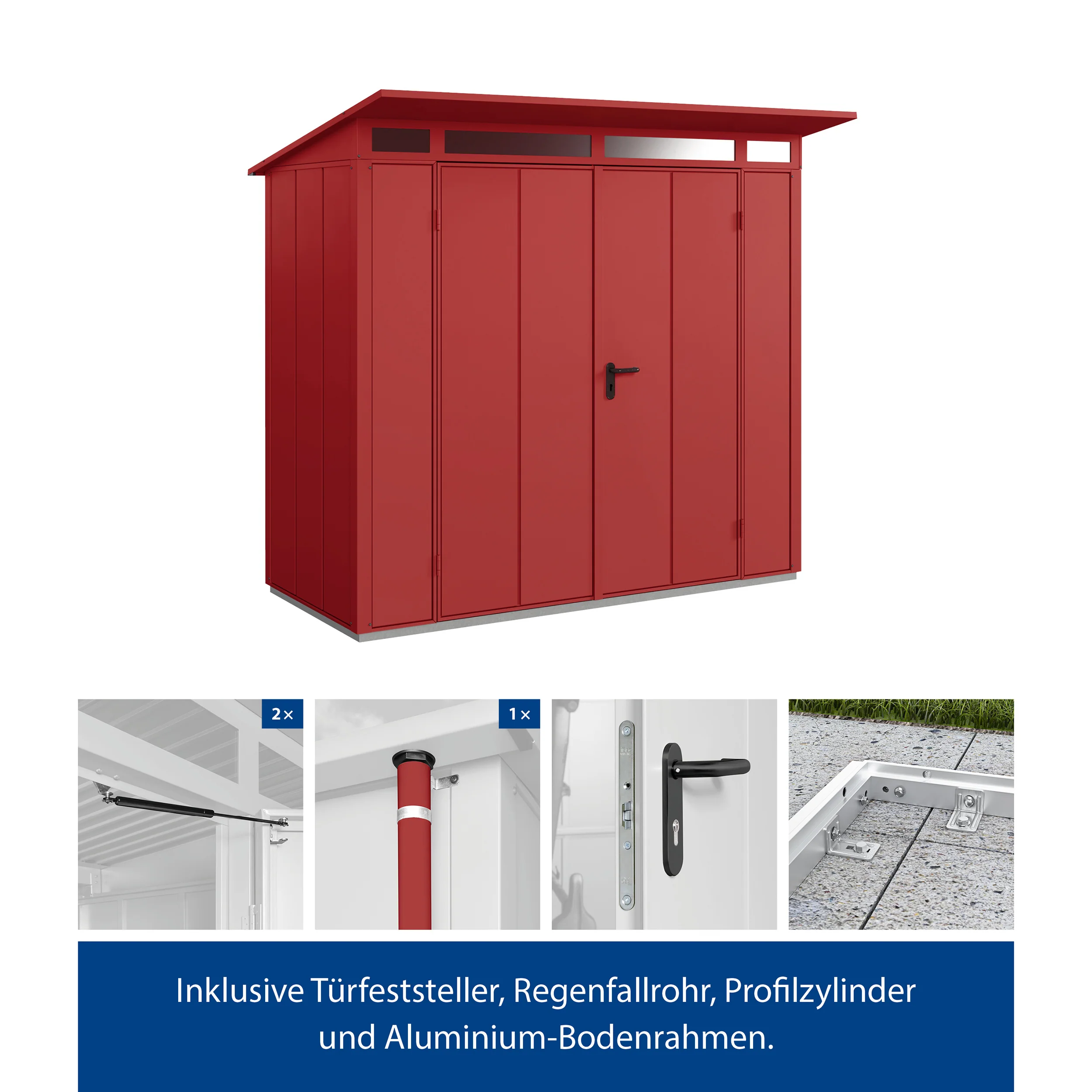 Set Berry Modern-P,Typ1 Gerätehaus-Rot - Image 3