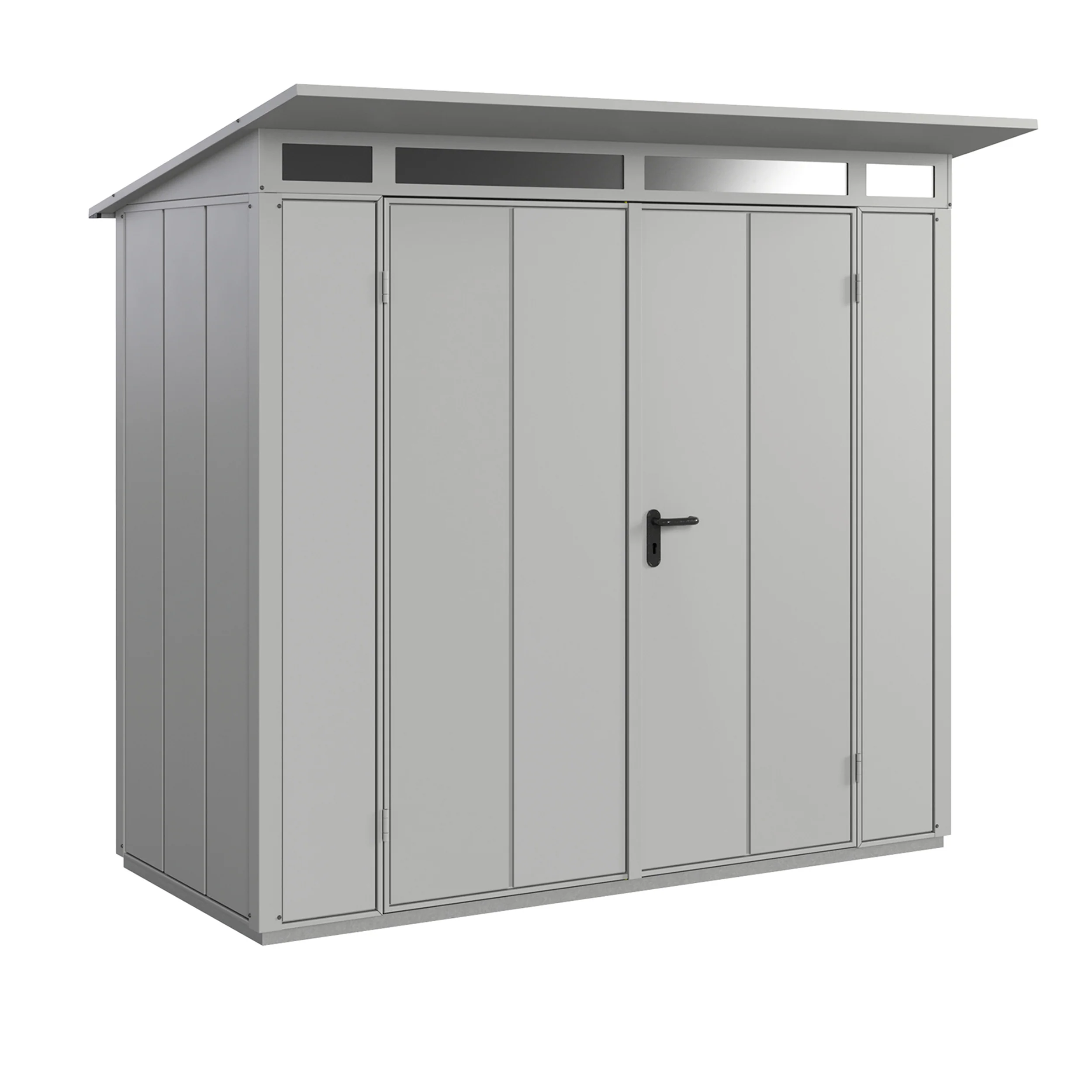 Set Berry Modern-P,Typ1 Gerätehaus-Weißaluminium