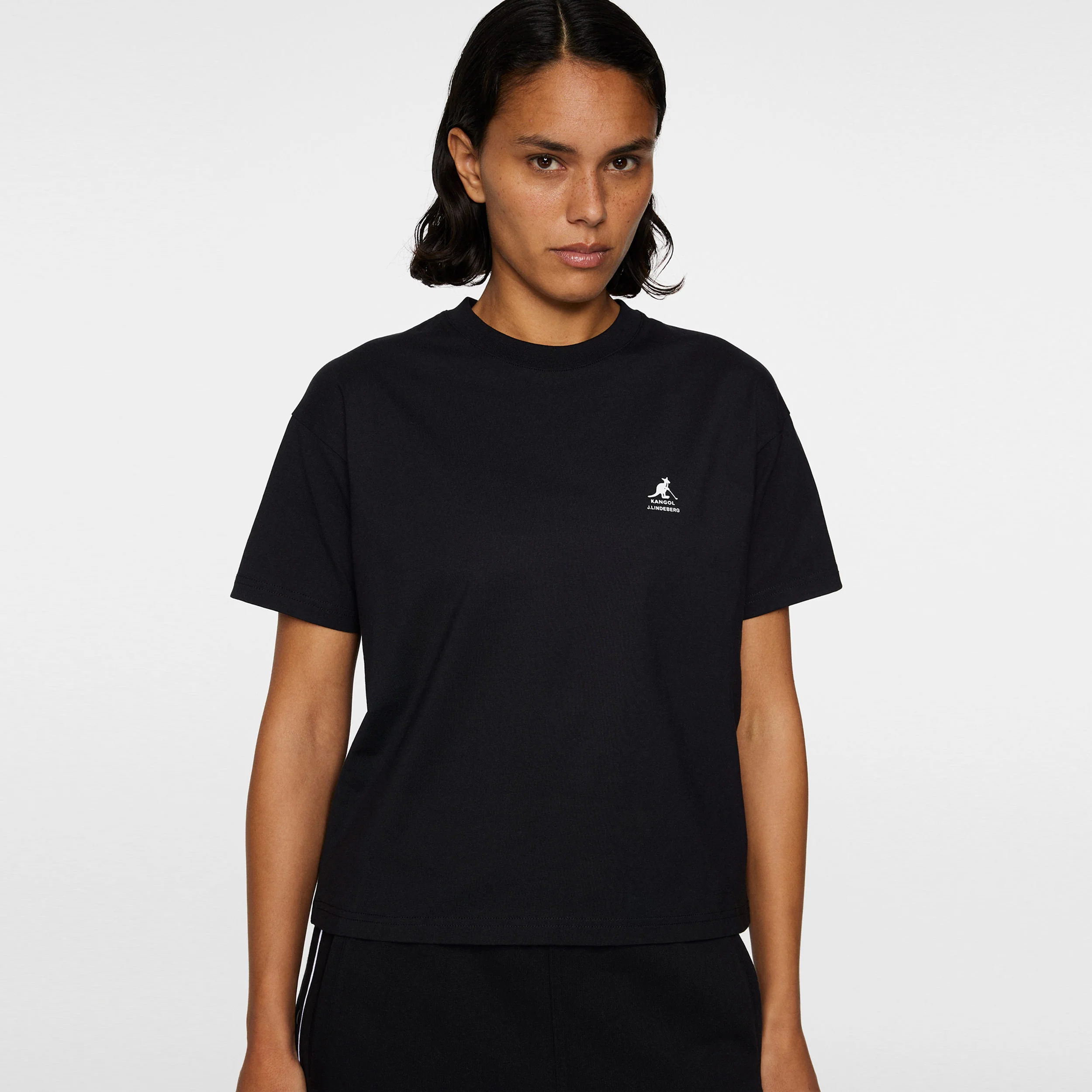 Kangol Lina T-Shirt Damen-Schwarz - Image 3