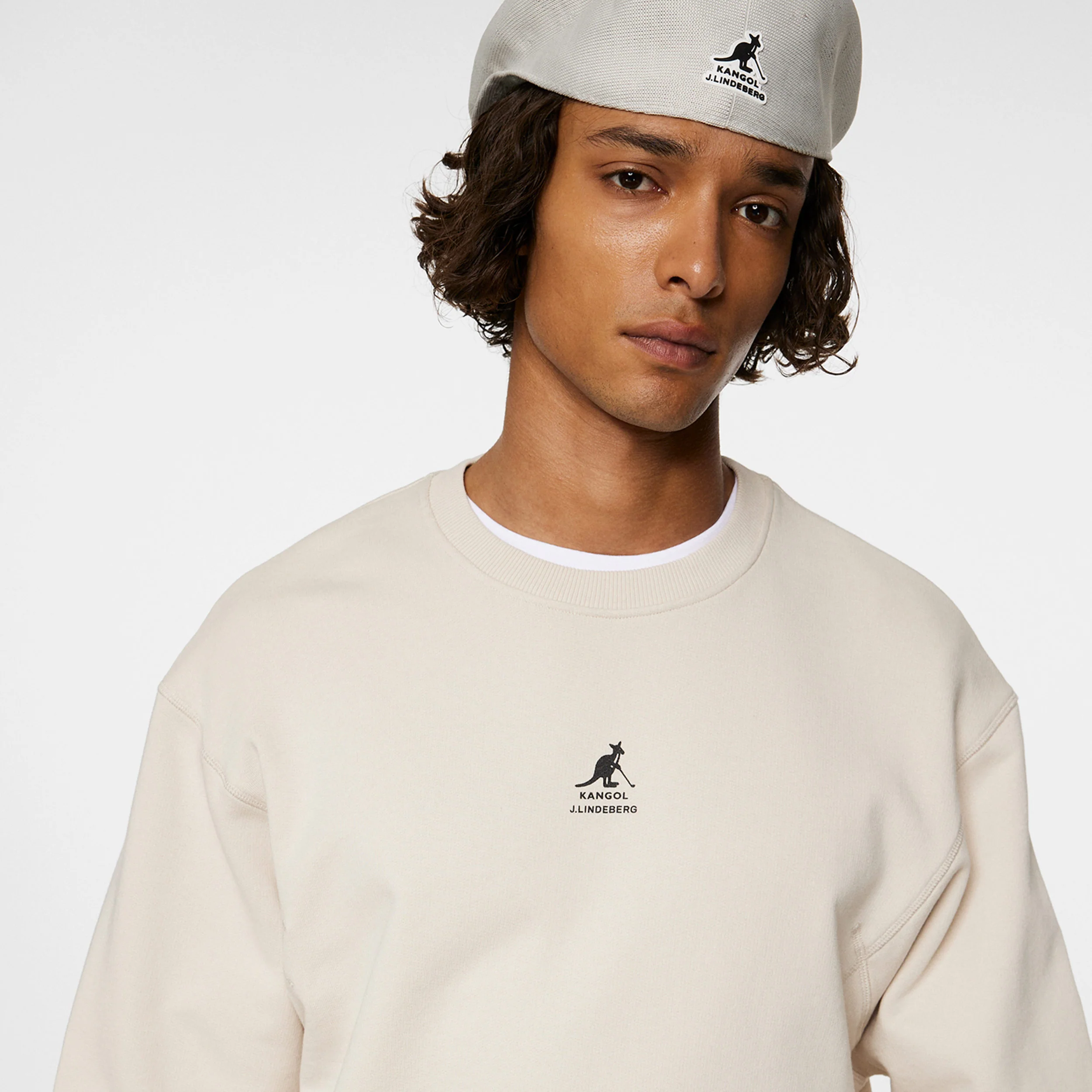 Kangol Roberto Sweatshirt Herren-Creme - Image 3