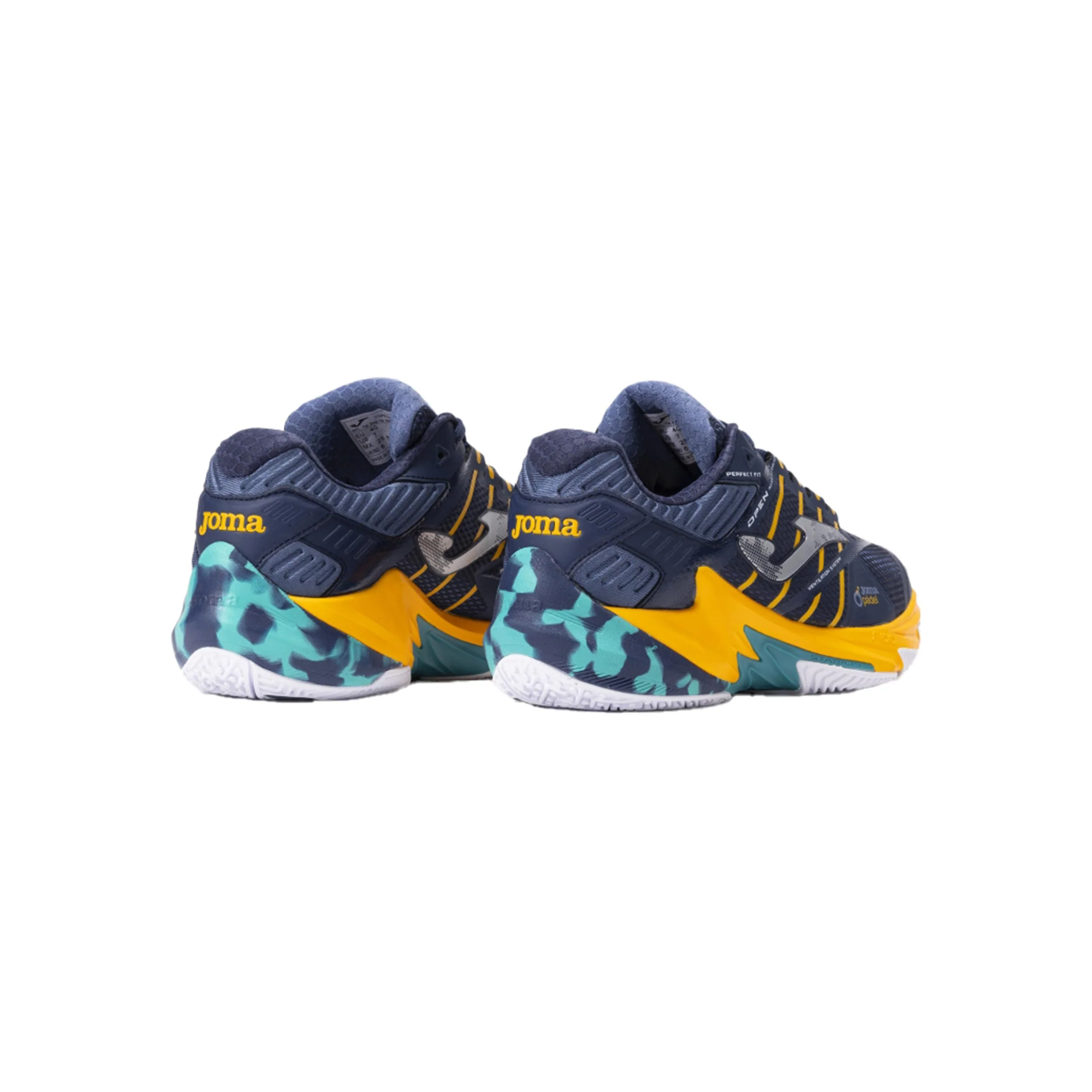 Open Padelschuh Herren - dunkelblau, orange - Image 3