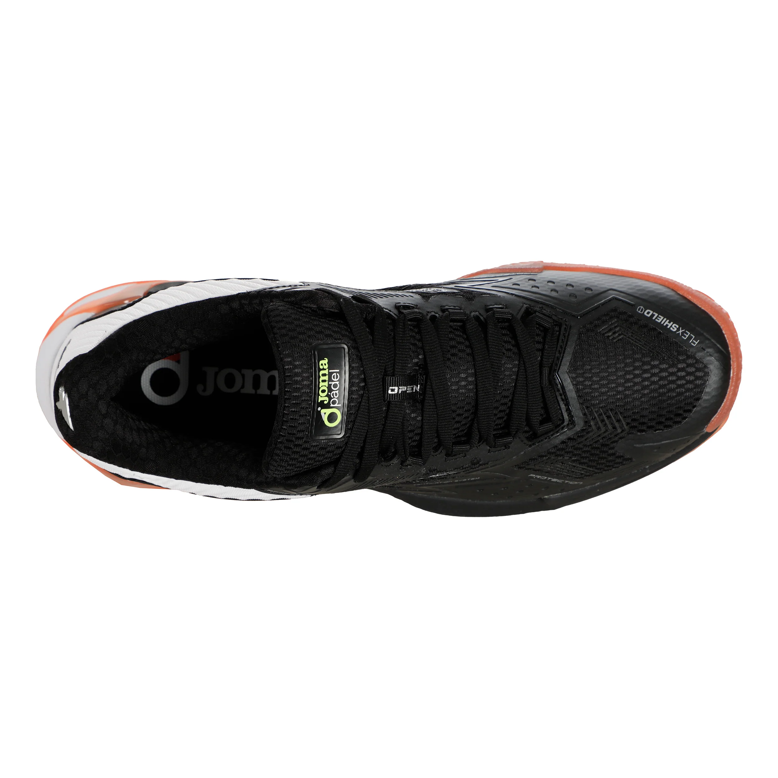Open Padelschuh Herren-Schwarz,Koralle - Image 3