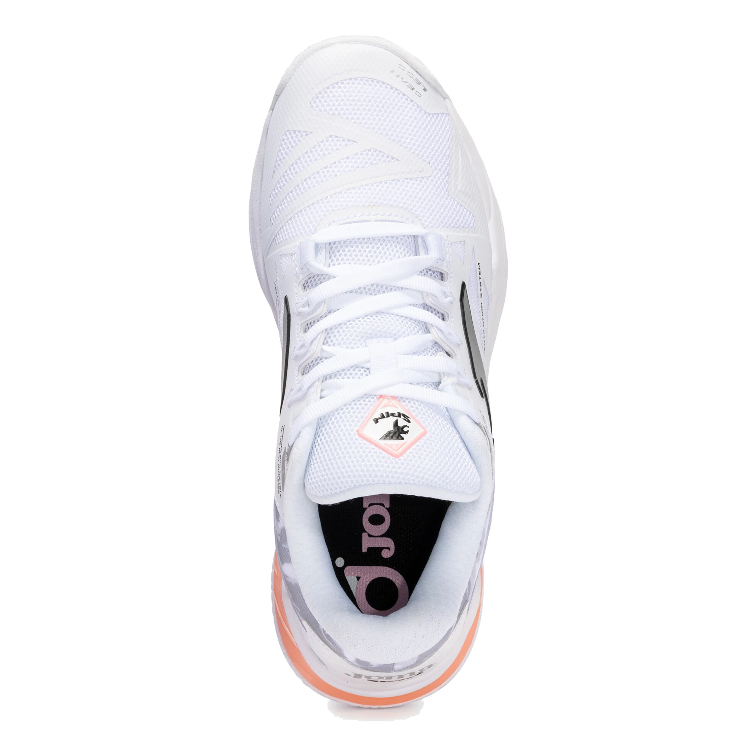 Spin Padelschuh Damen - weiß, koralle - Image 2