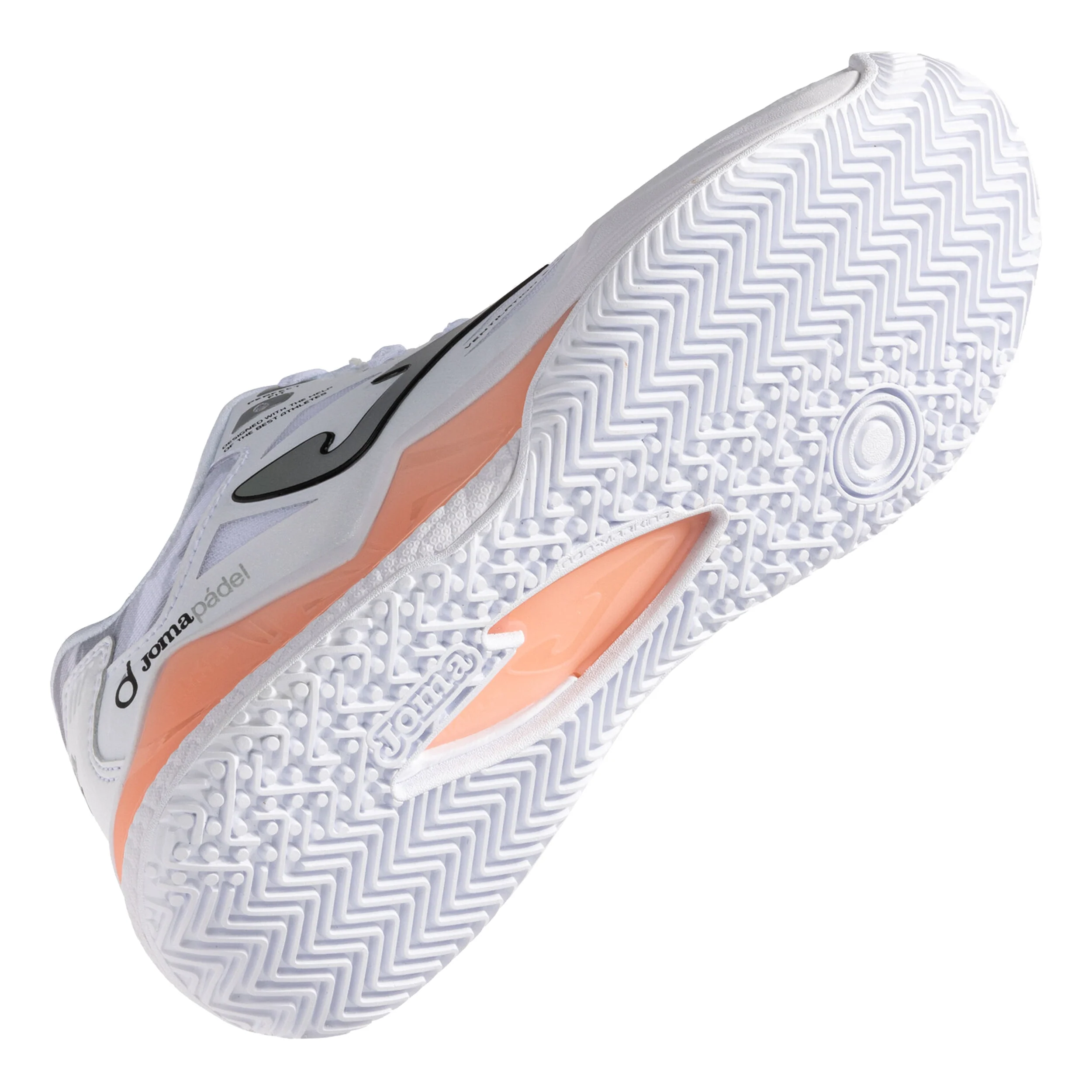 Spin Padelschuh Damen - weiß, koralle - Image 3