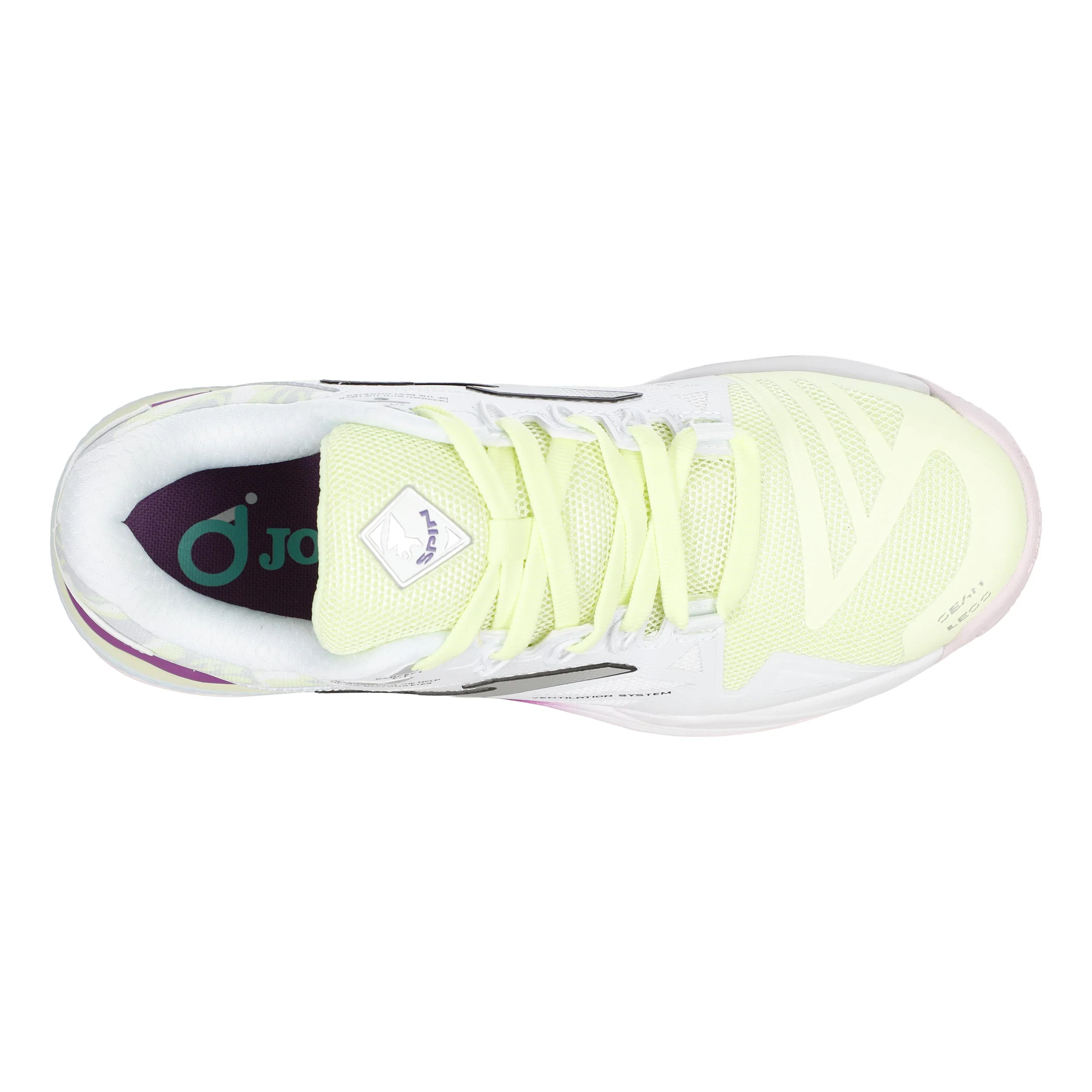 Spin Padelschuh Damen - weiß, limette - Image 3