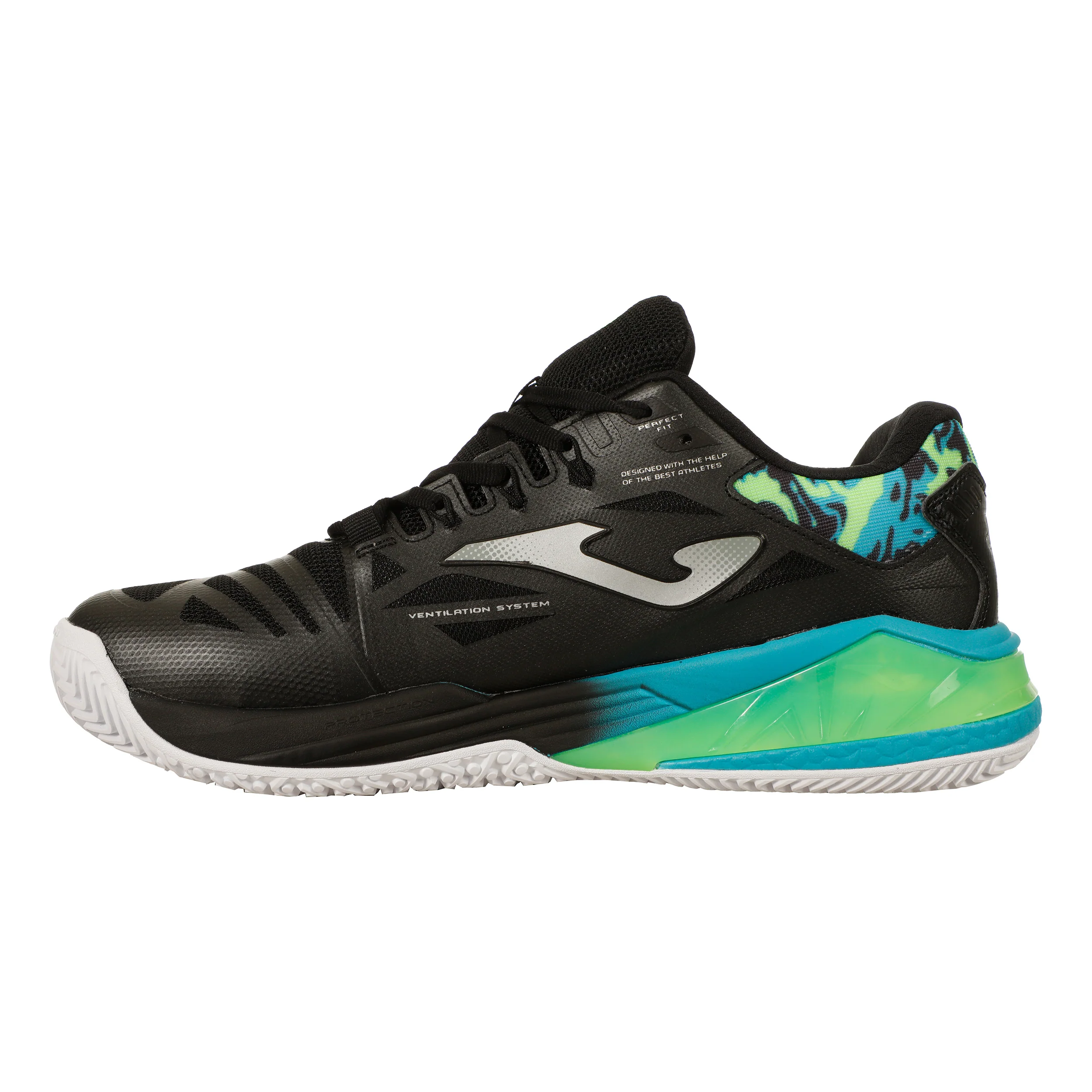 Spin Padelschuh Herren - schwarz, grün - Image 2