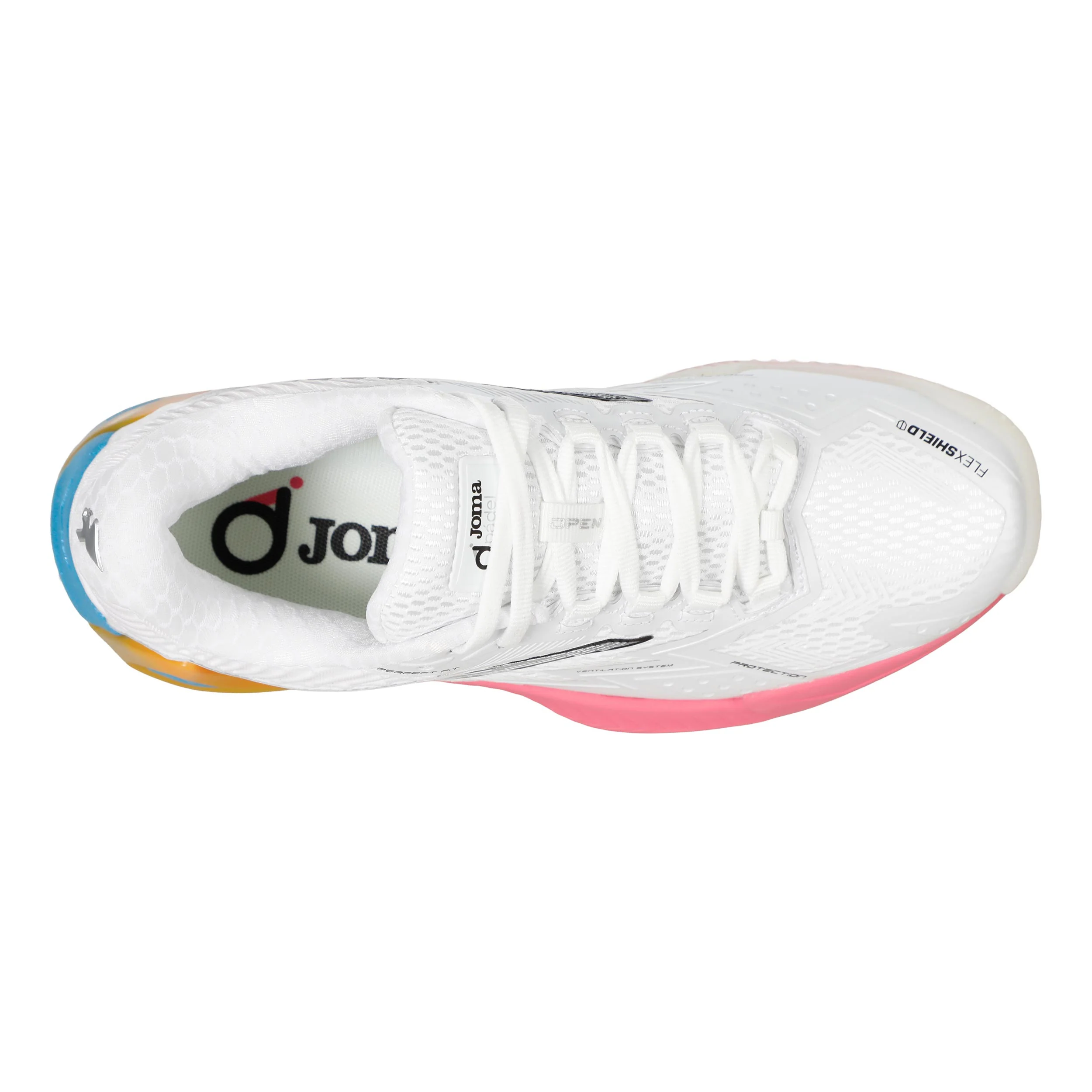 Ultra Light Padelschuh Damen - weiß, mehrfarbig - Image 3
