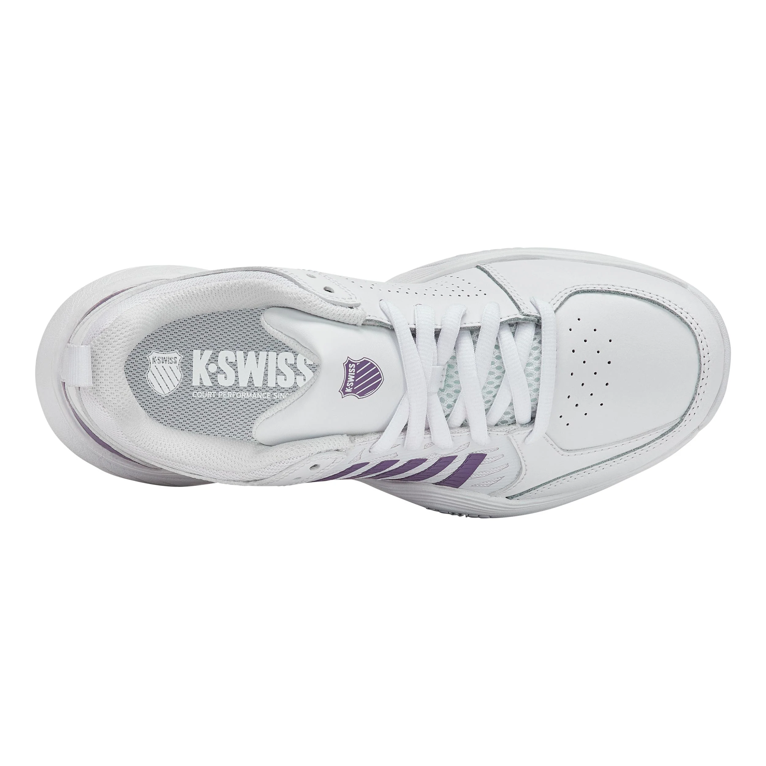 Court Express 2 Sandplatzschuh Damen - weiß, lavendel - Image 3