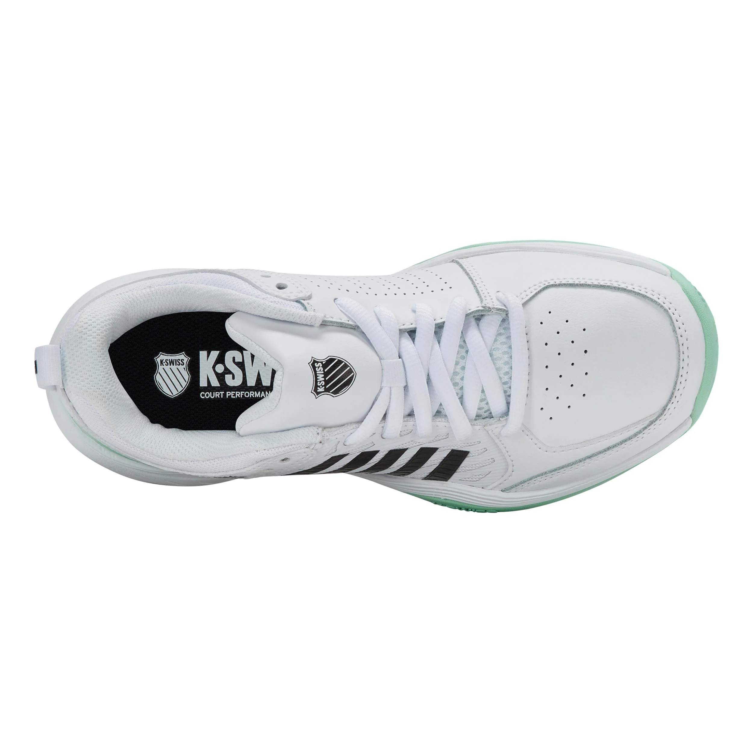Court Express 2 Sandplatzschuh Damen - weiß, schwarz - Image 3