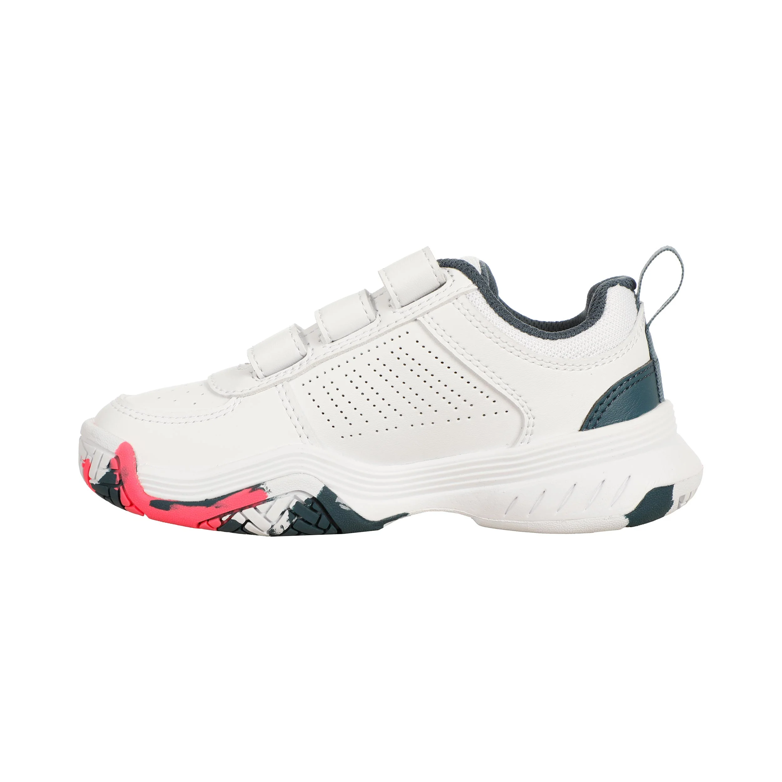 Court Express 2 Strap Allcourtschuh Kinder-Weiß,Petrol - Image 2