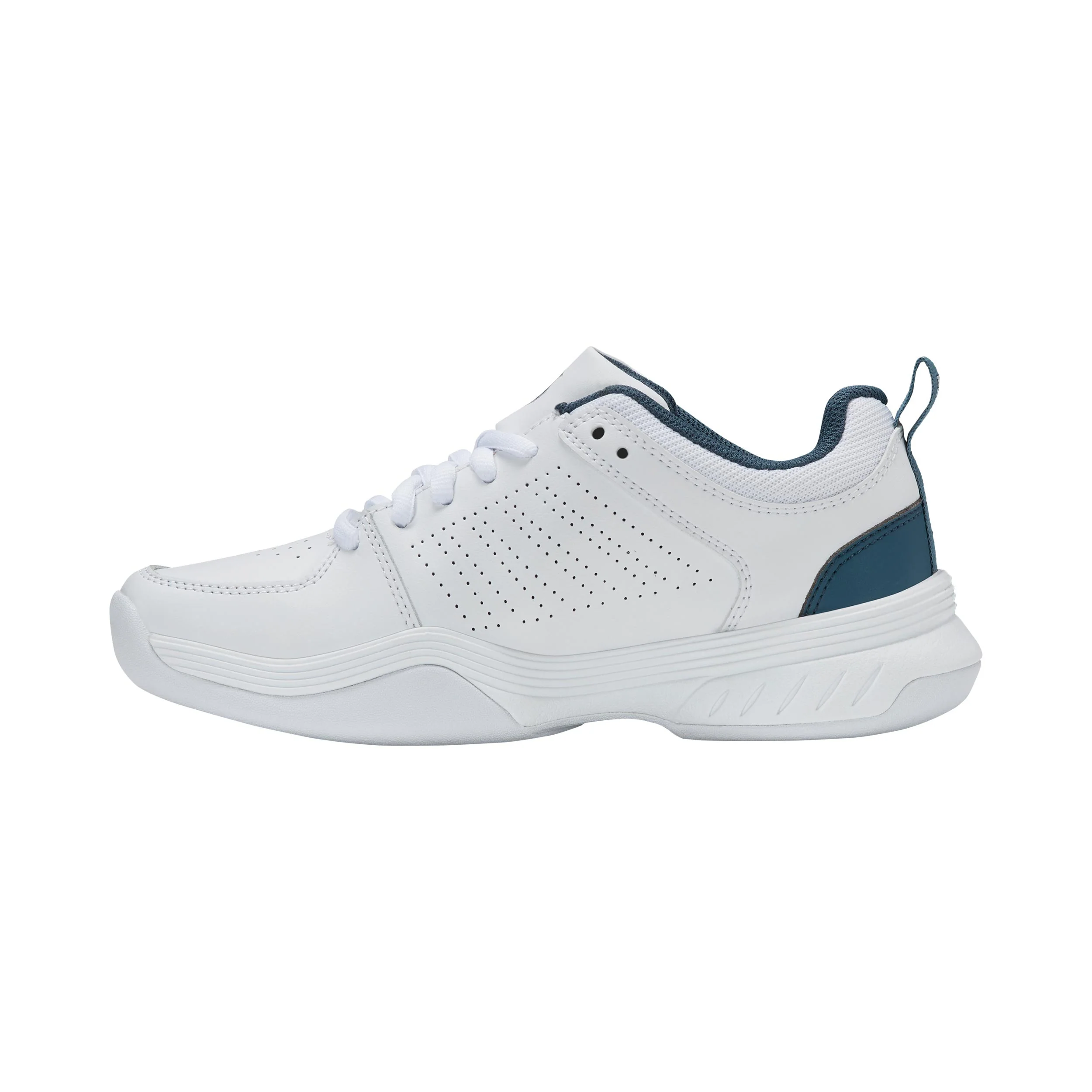 Court Express 2 Teppichschuh Kinder-Weiß,Petrol - Image 2