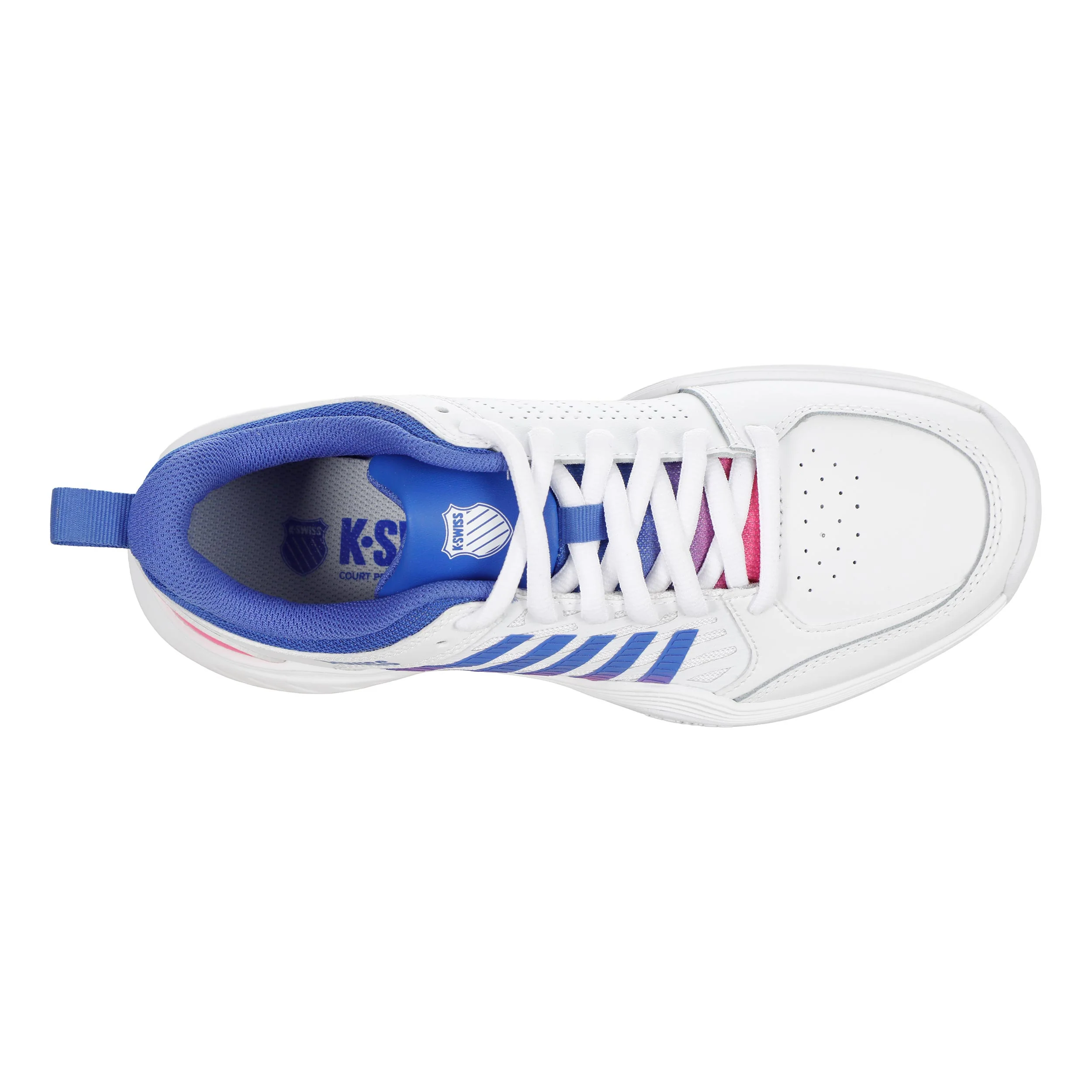 Court Express Sandplatzschuh Damen - weiß, pink - Image 3