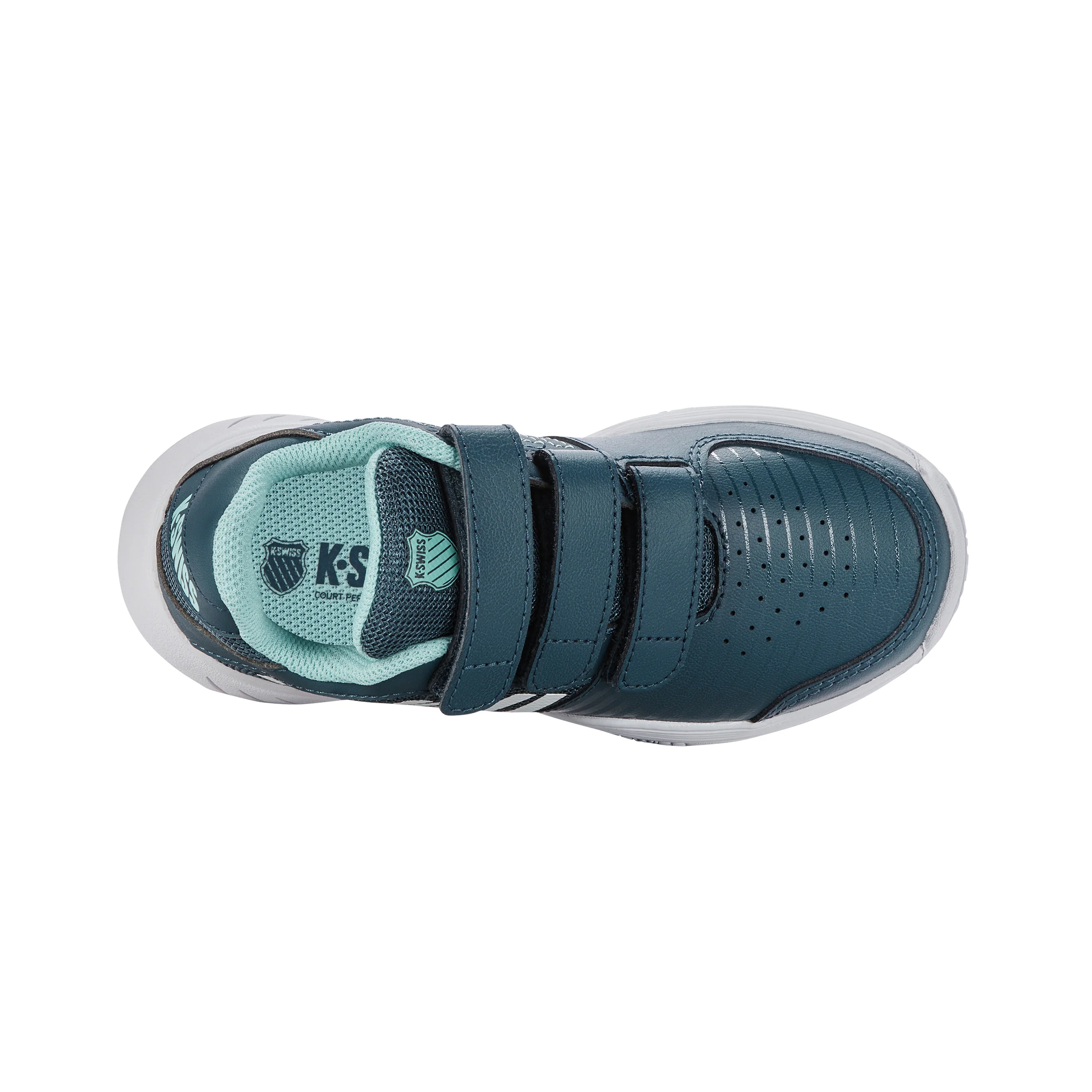Court Express Strap Omni Allcourtschuh Kinder-petrol,weiß - Image 3