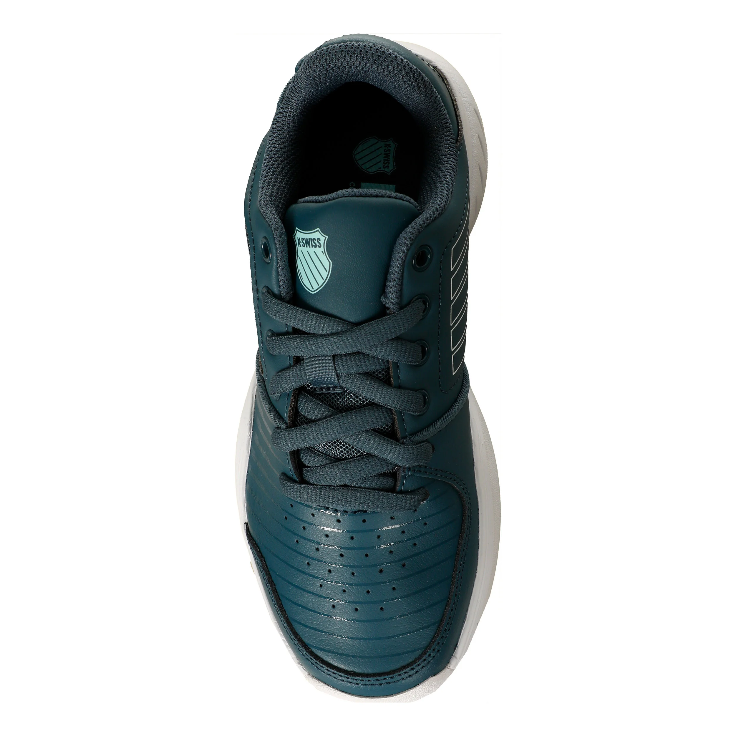 Express Court Express Teppichschuh Kinder - dunkelgrün, weiß - Image 3
