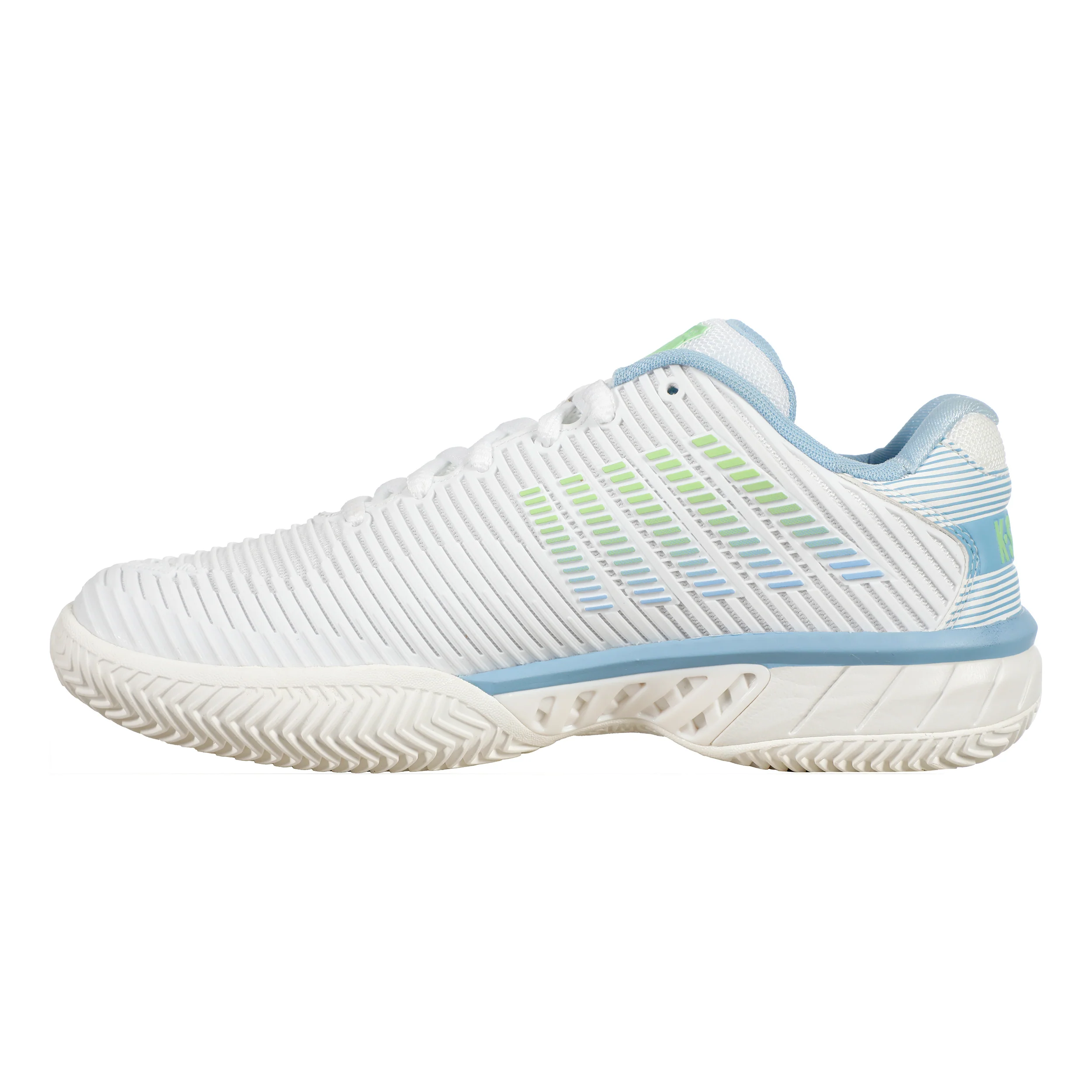 Hypercourt Express 2 Sandplatzschuh Damen-Weiß,Hellblau - Image 2