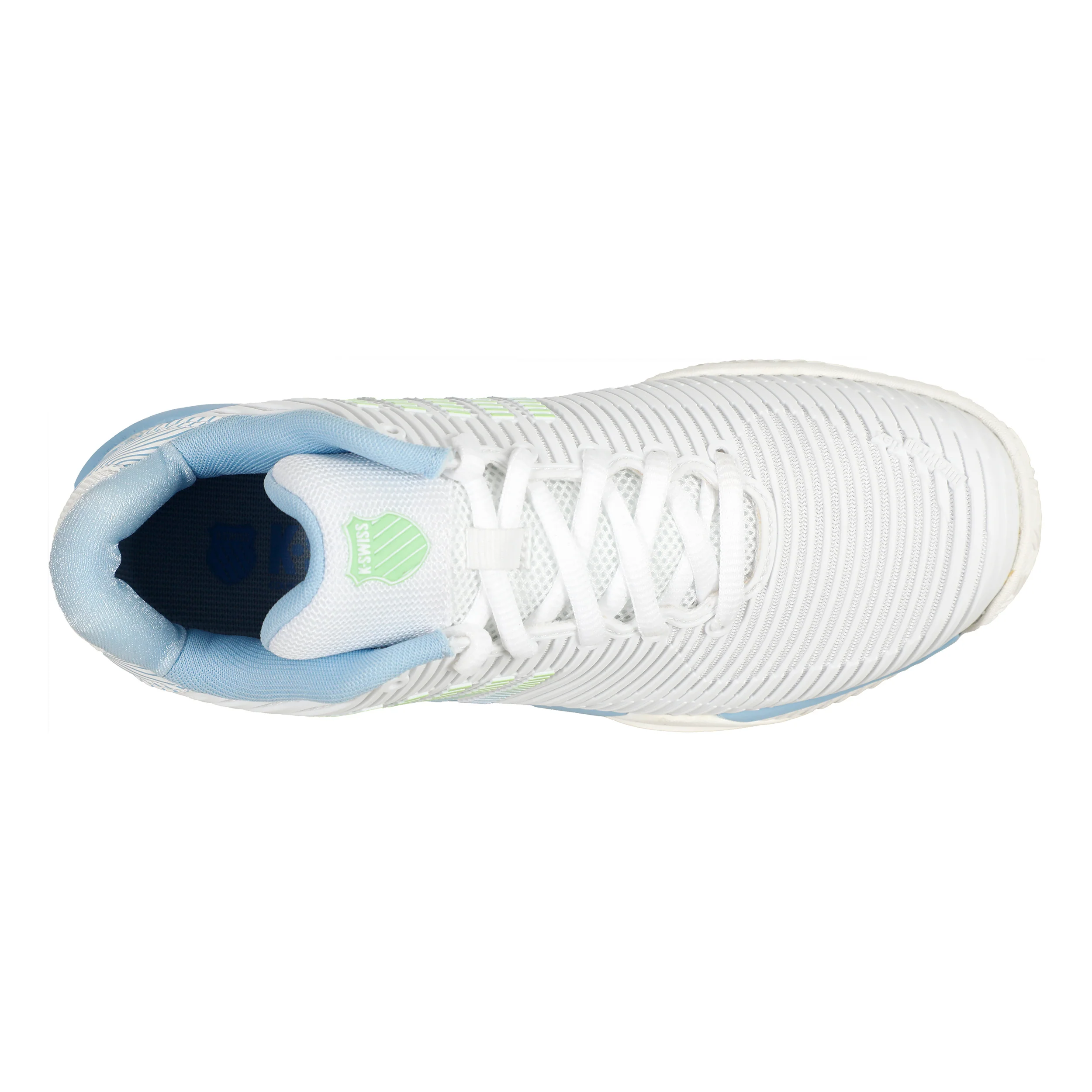 Hypercourt Express 2 Sandplatzschuh Damen-Weiß,Hellblau - Image 3
