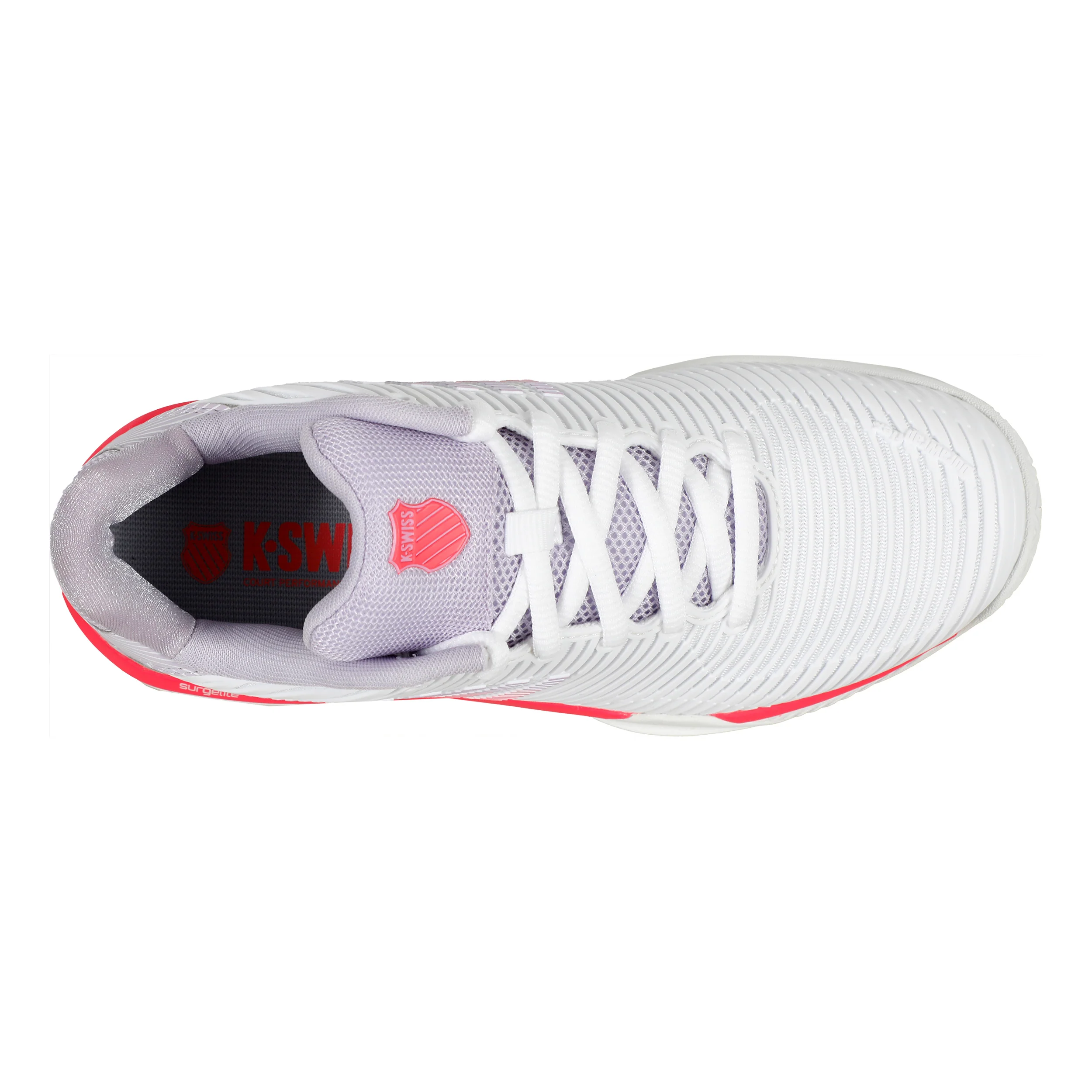 Hypercourt Express 2 Sandplatzschuh Damen-Weiß,Koralle - Image 3