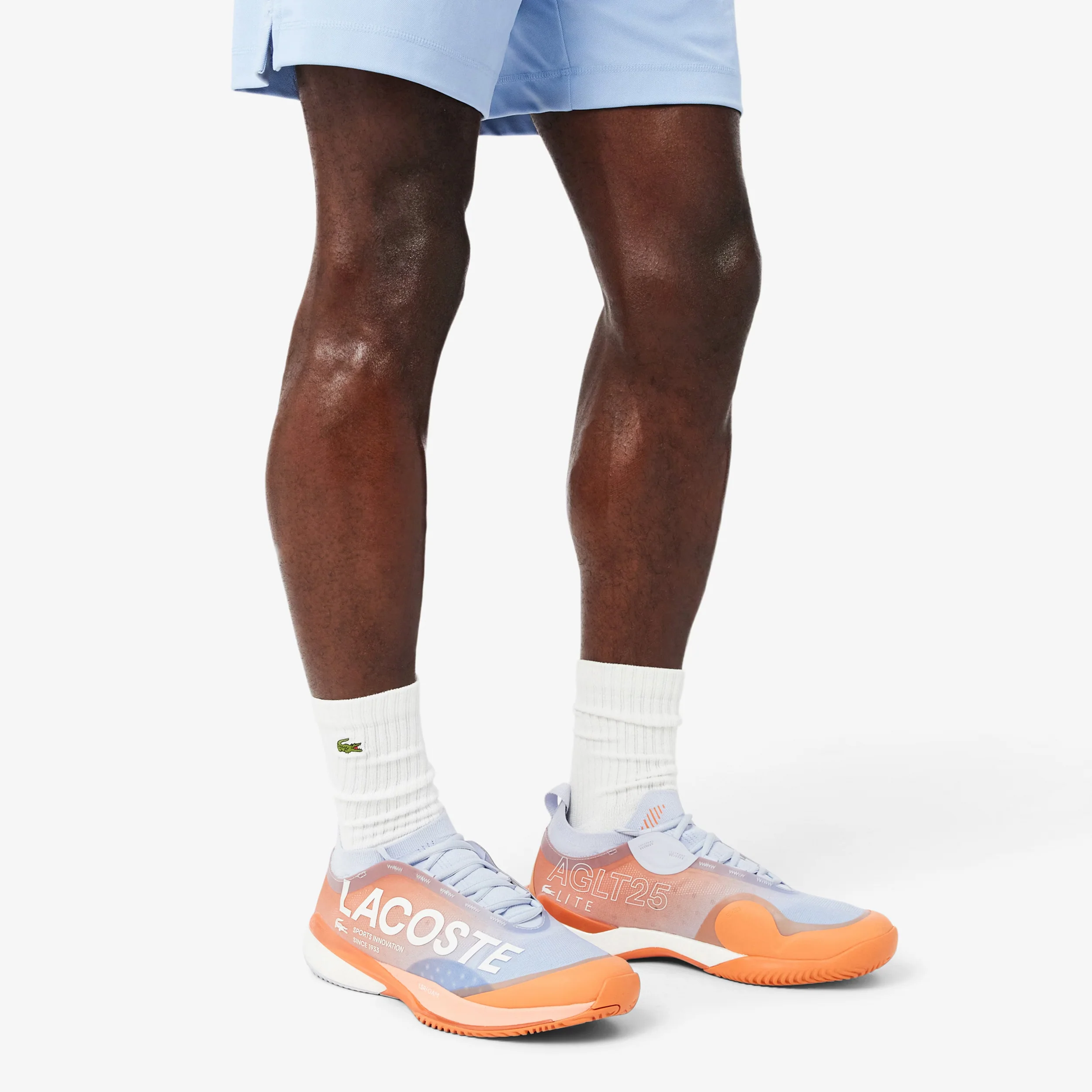 AG-LT Lite Clay Court Sandplatzschuh Herren-hellblau, rost - Image 6