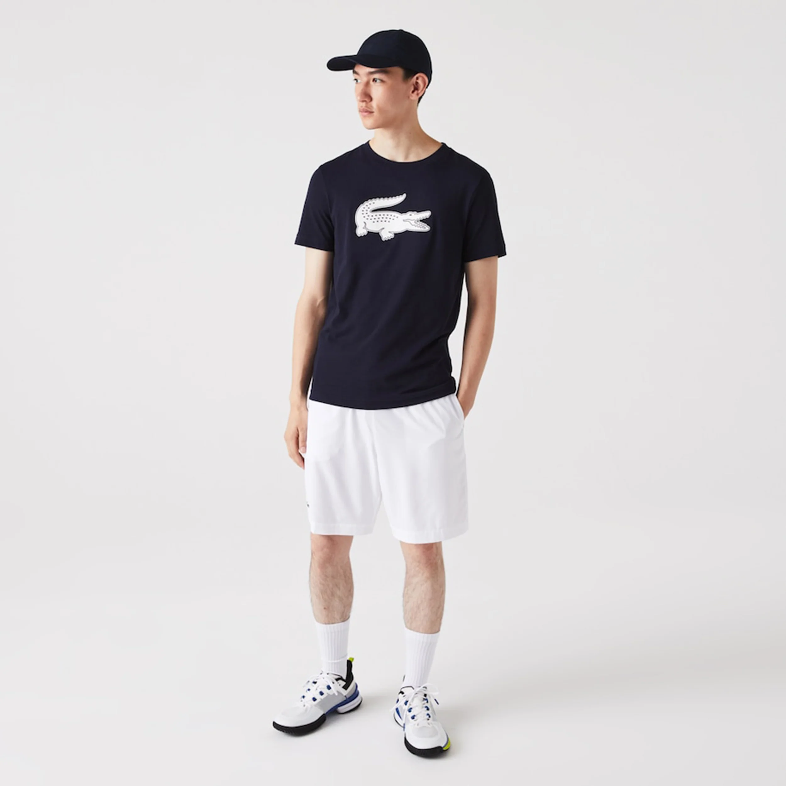 Core T-Shirt Herren - dunkelblau, weiß - Image 5