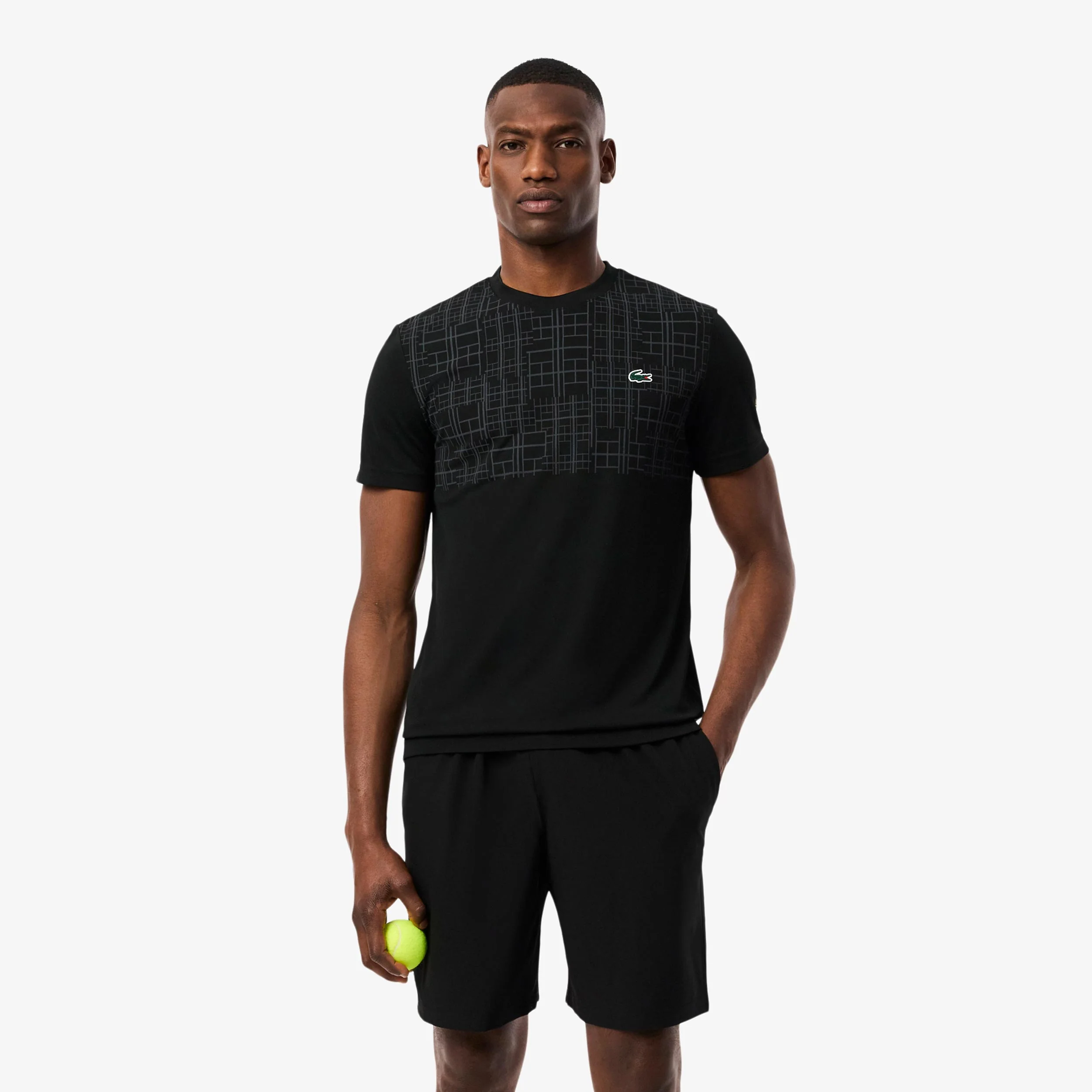 Djokovic Shorts Herren - schwarz, gold - Image 3