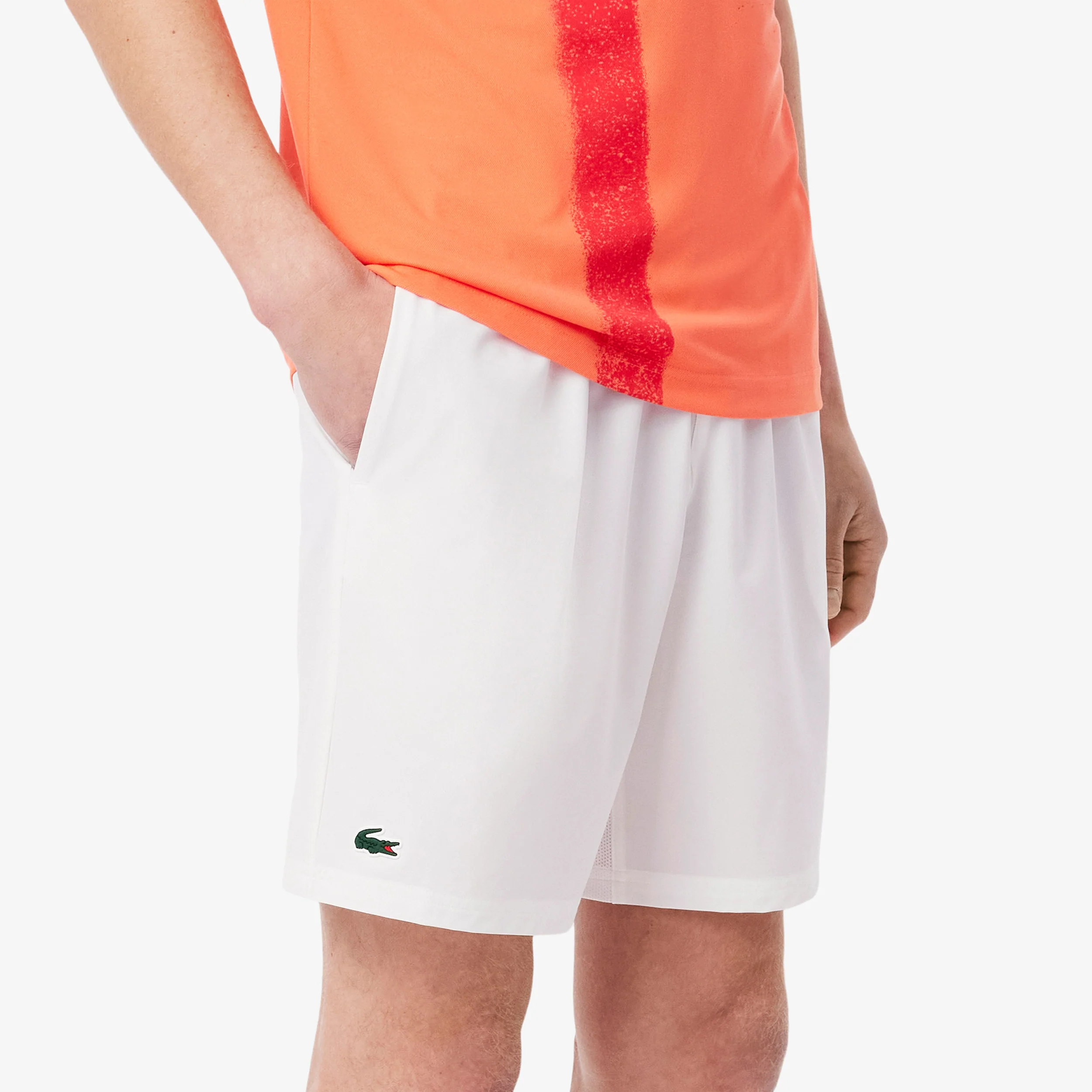 Djokovic Shorts Herren - weiß, orange - Image 7