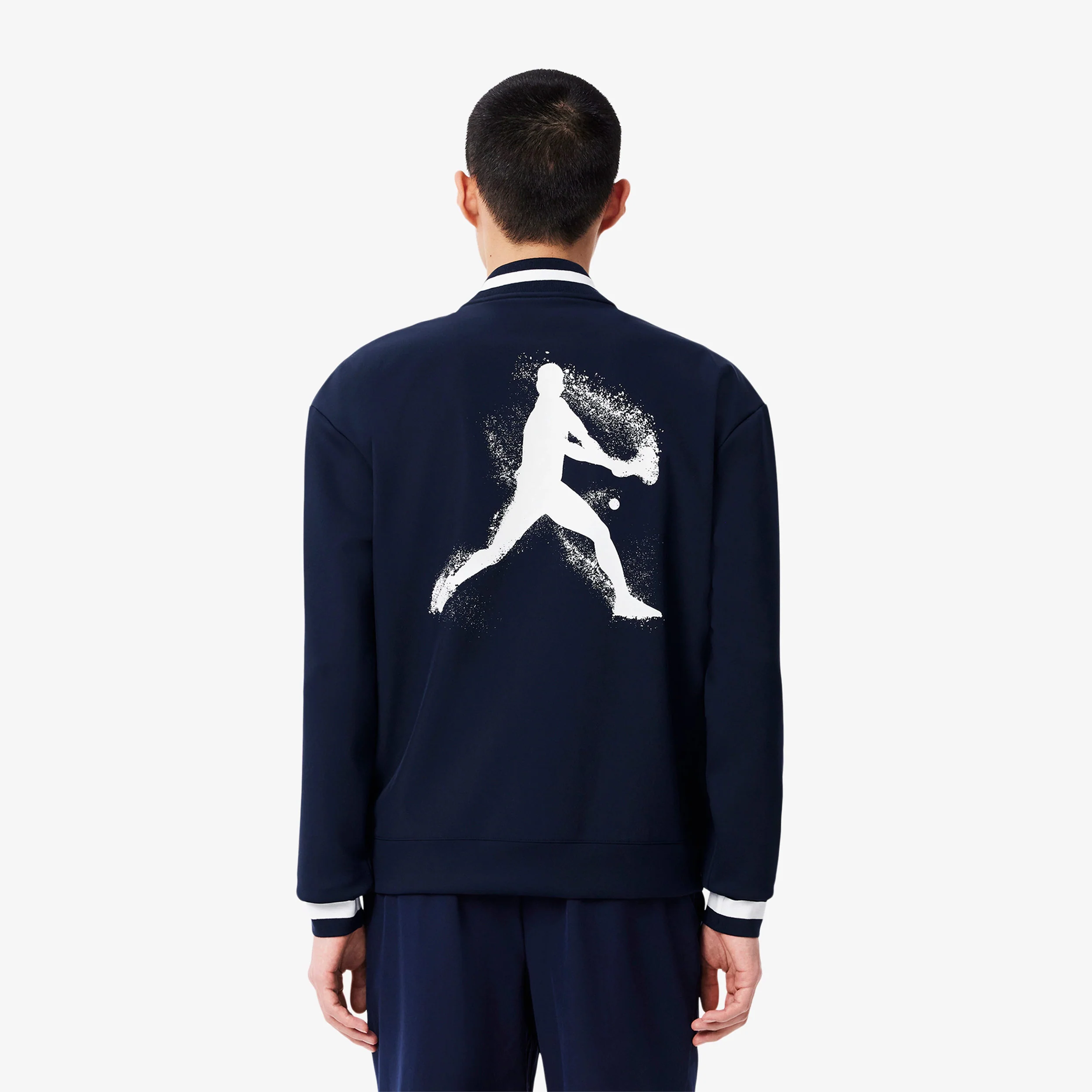 Djokovic Trainingsjacke Herren-Dunkelblau,Weiß - Image 2