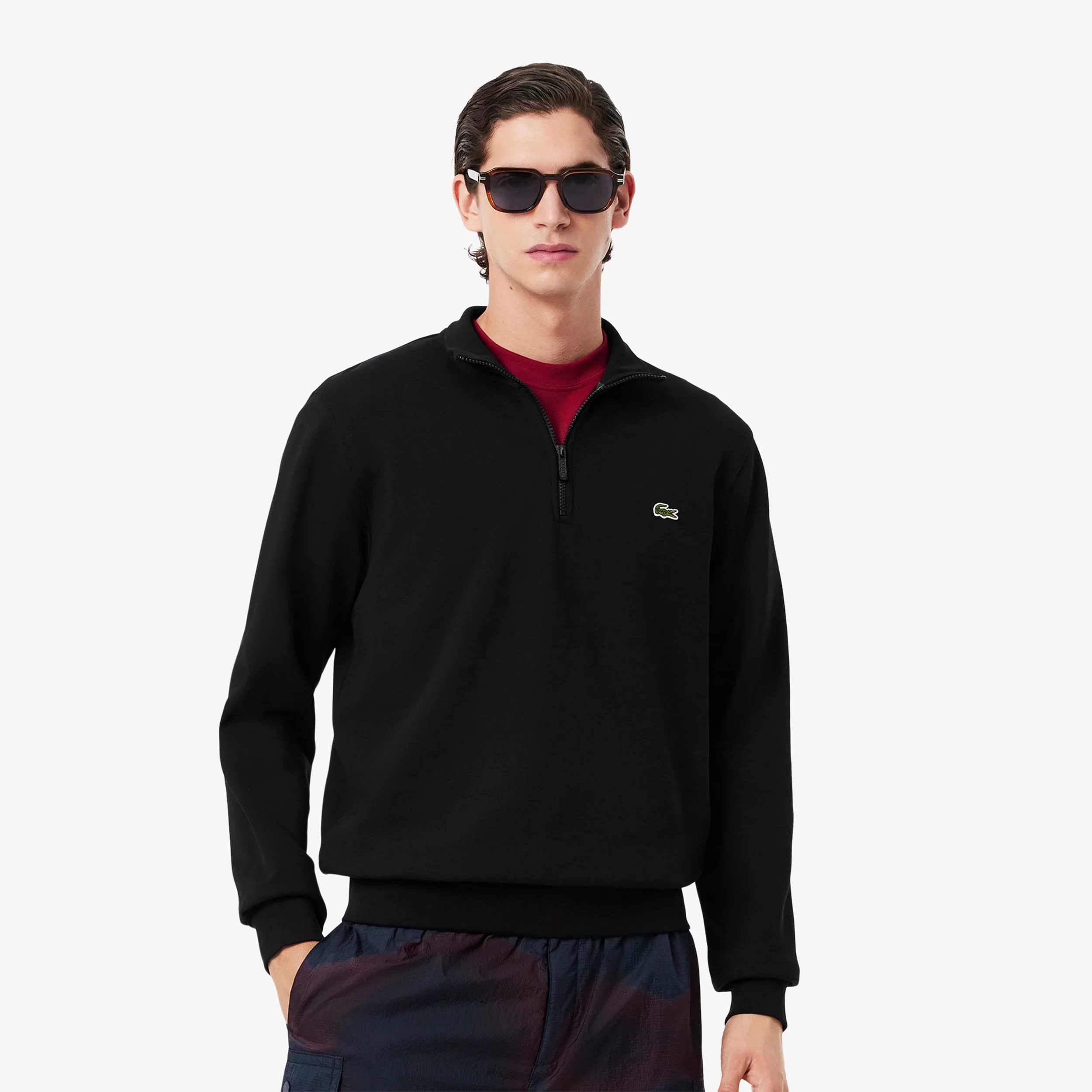 High Neck Sweatshirt Herren - schwarz - Image 4
