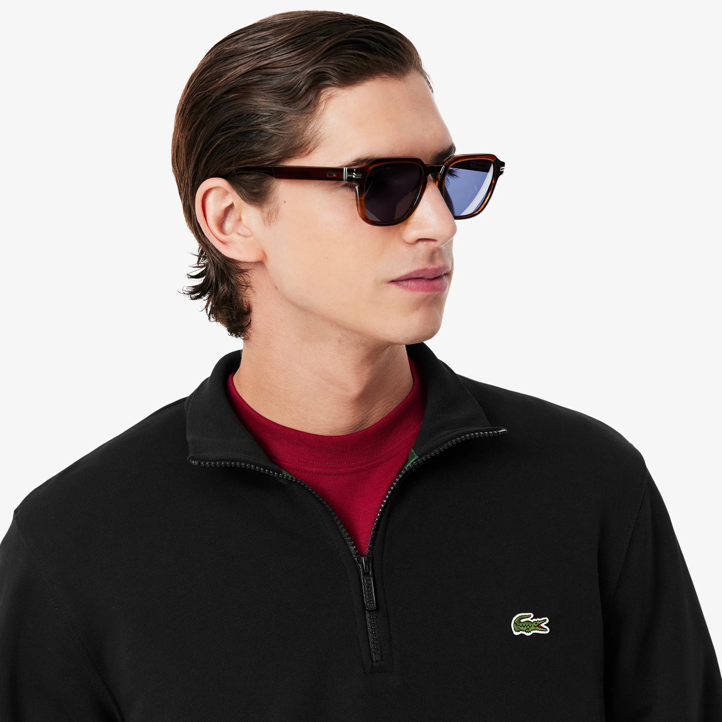 High Neck Sweatshirt Herren - schwarz - Image 6