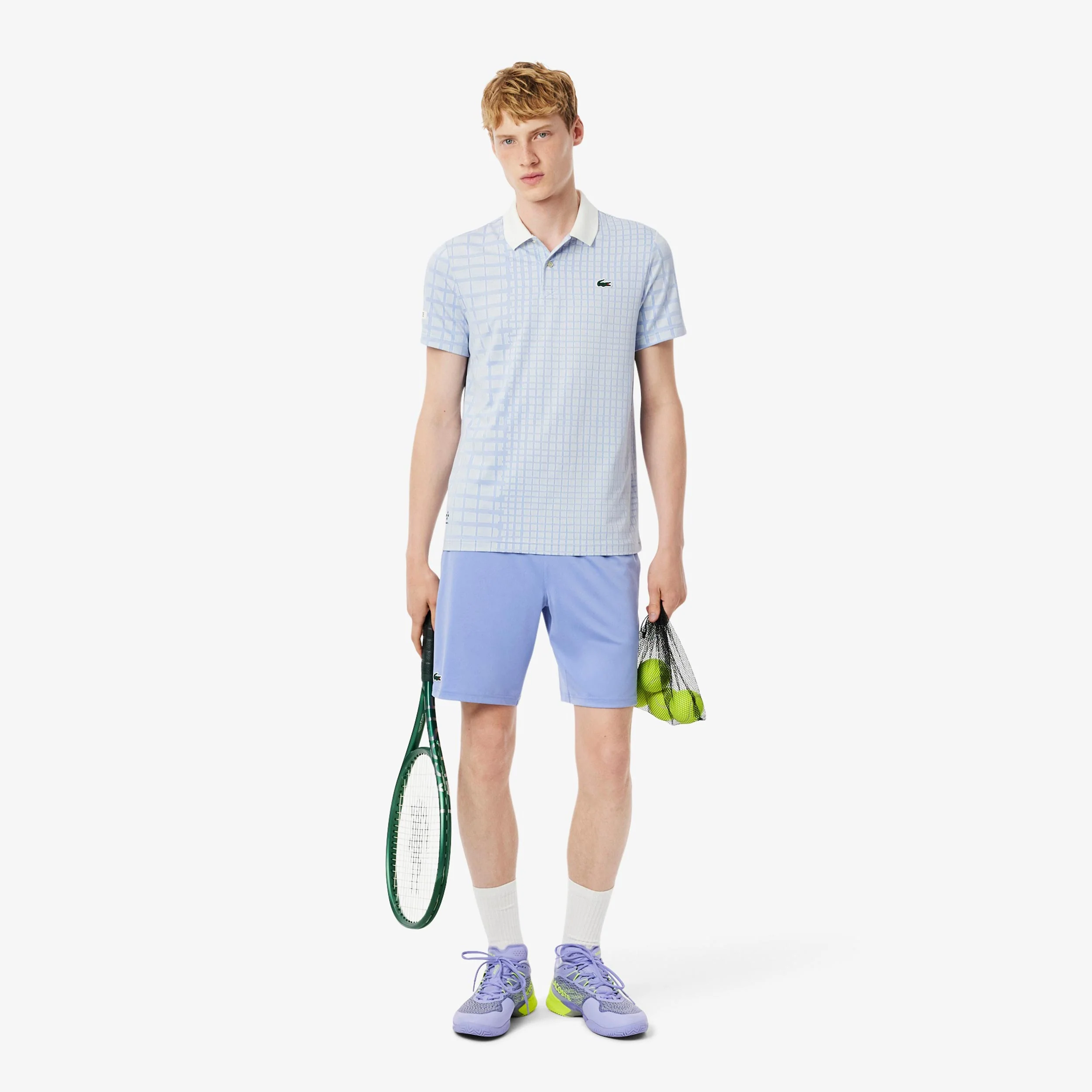 Polo Herren-creme, flieder - Image 4