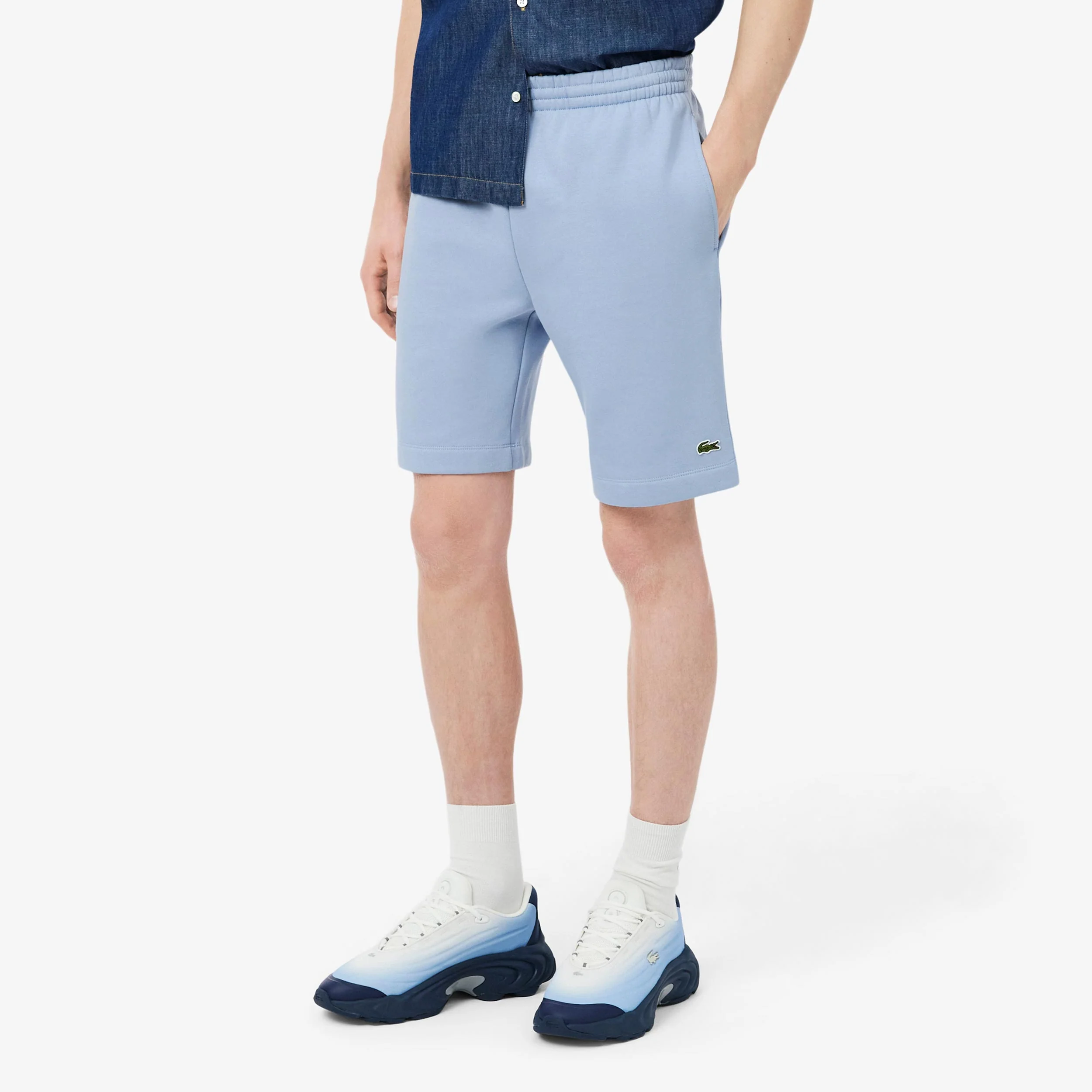 Shorts Herren - hellblau, grün