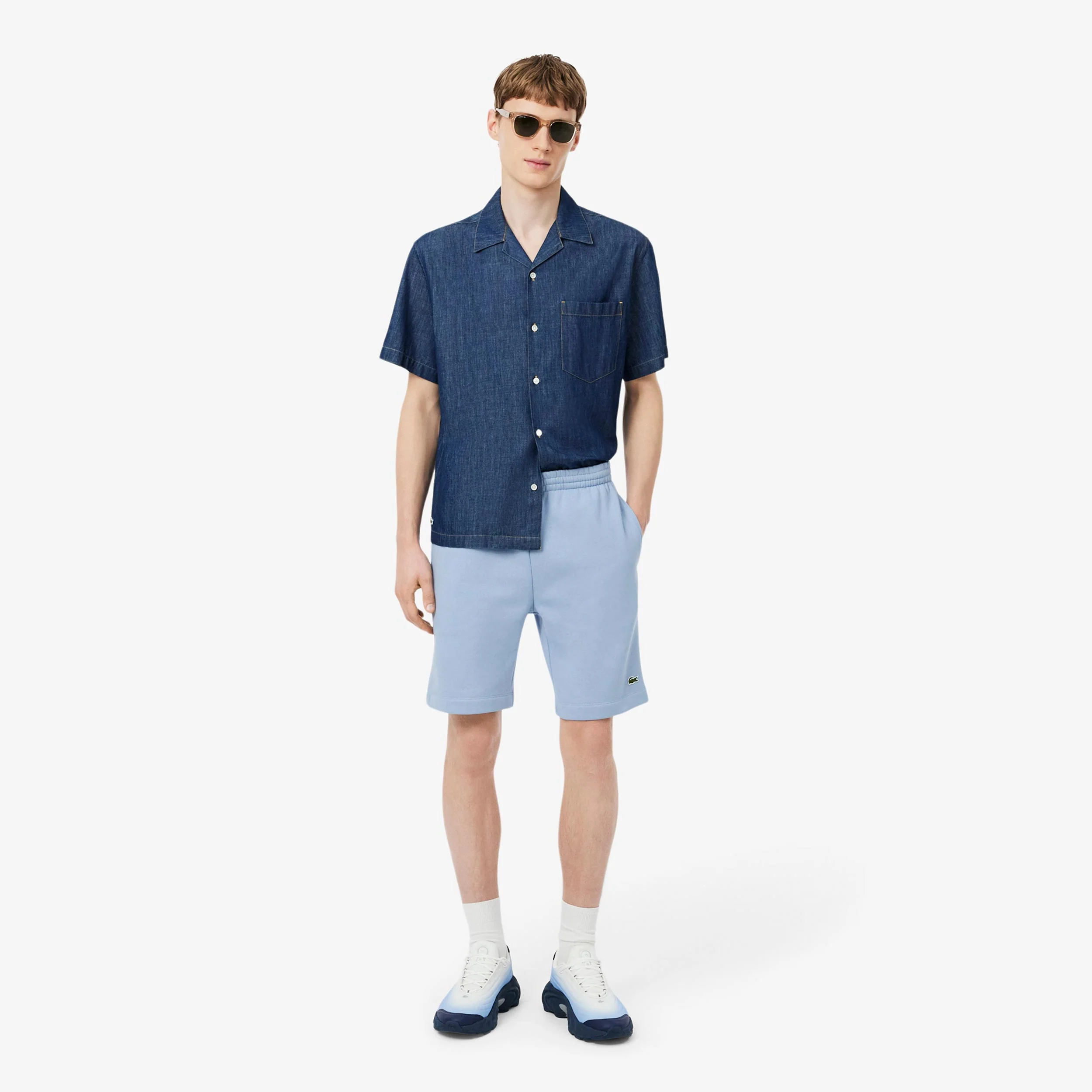 Shorts Herren - hellblau, grün - Image 2