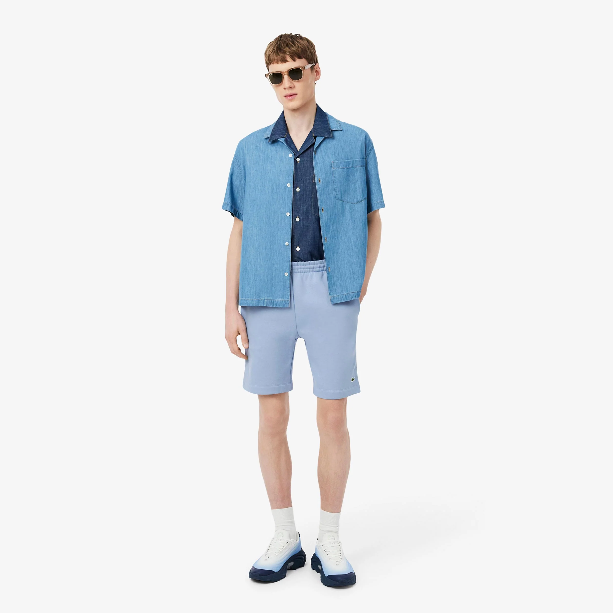 Shorts Herren - hellblau, grün - Image 4