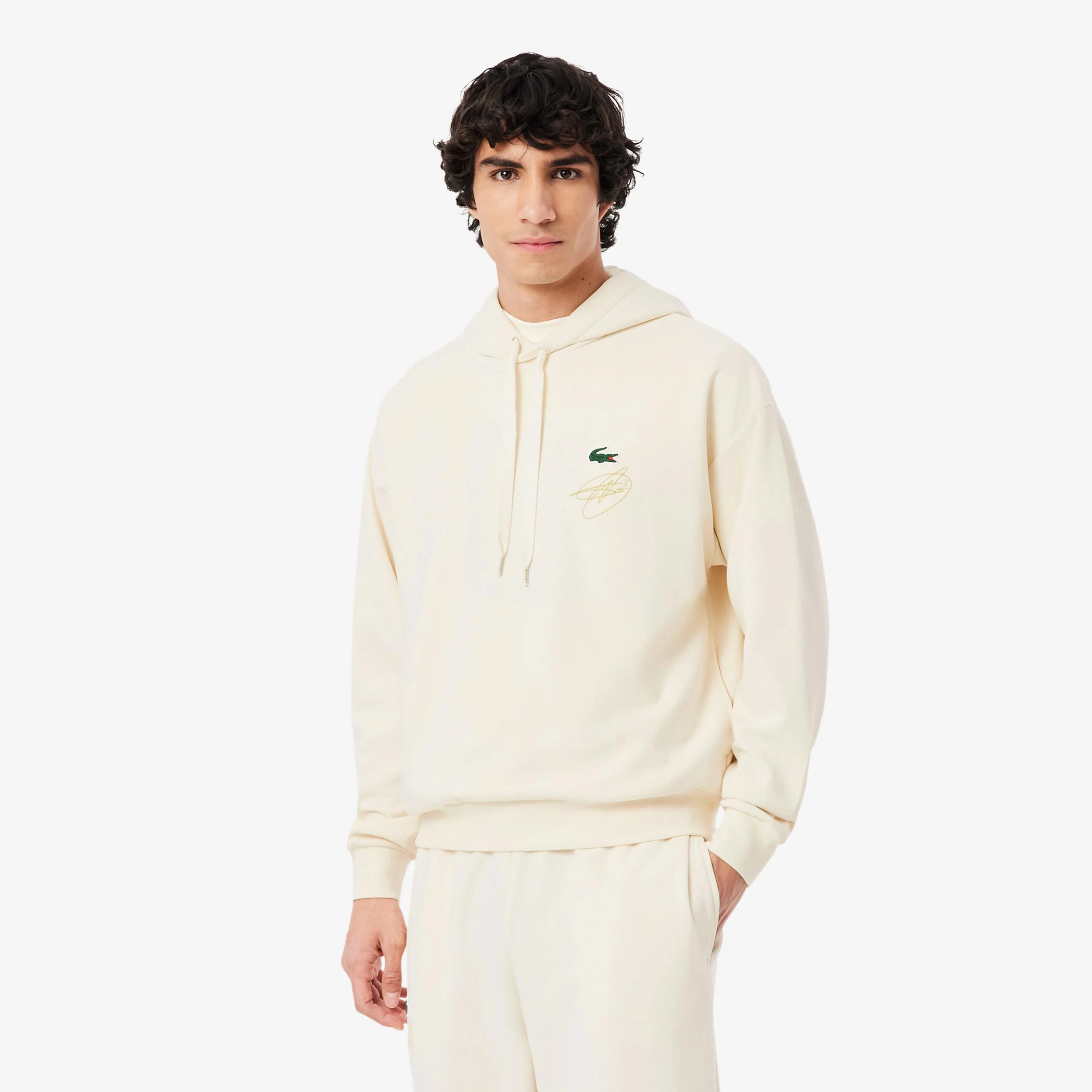 Signature Sweatshirt Herren - weiß, mehrfarbig